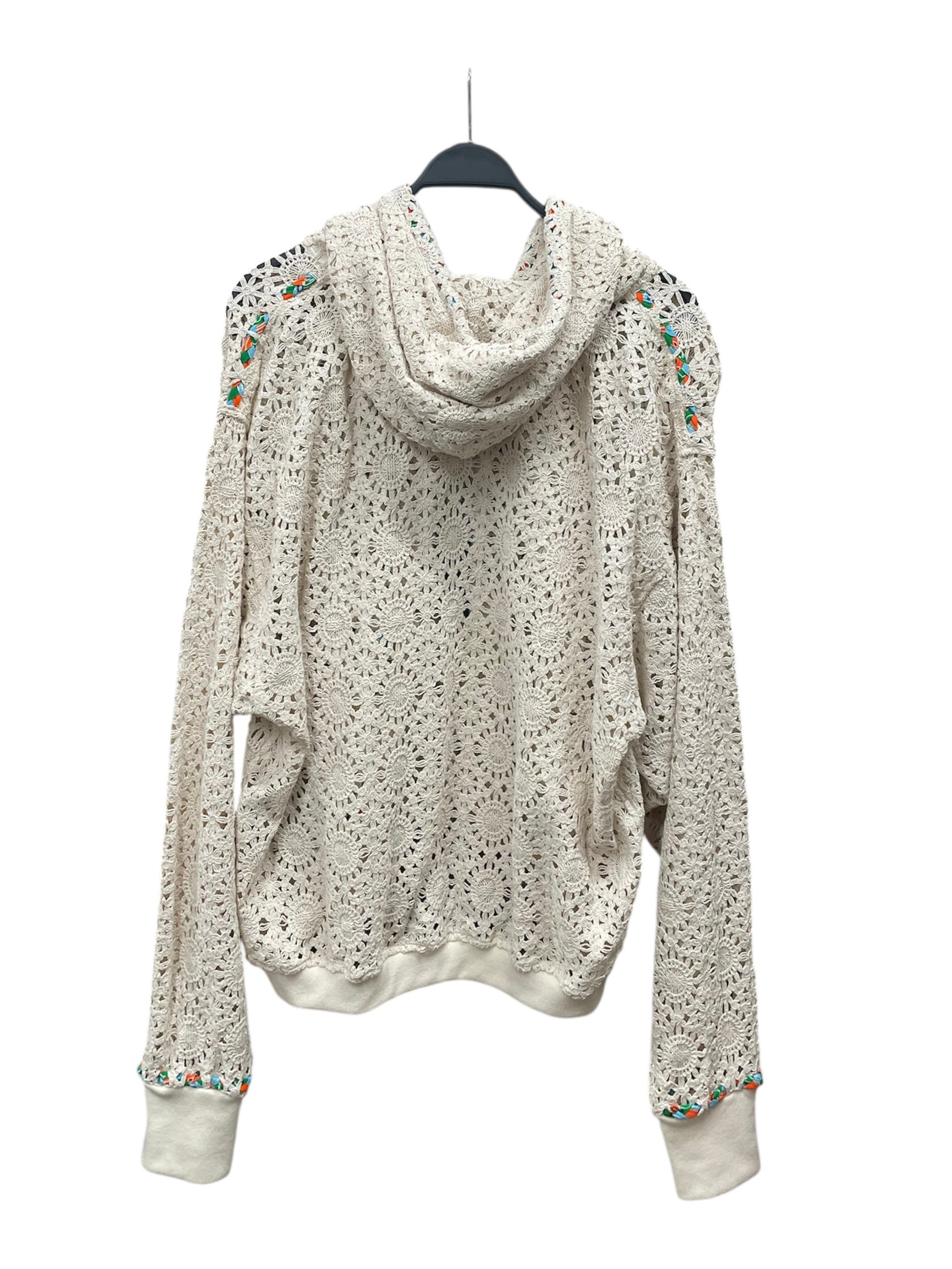 COUT DE LA LIBERTE/Hoodie/L/Cotton/CRM/MARIO LACE ZIP HOODIE view 2