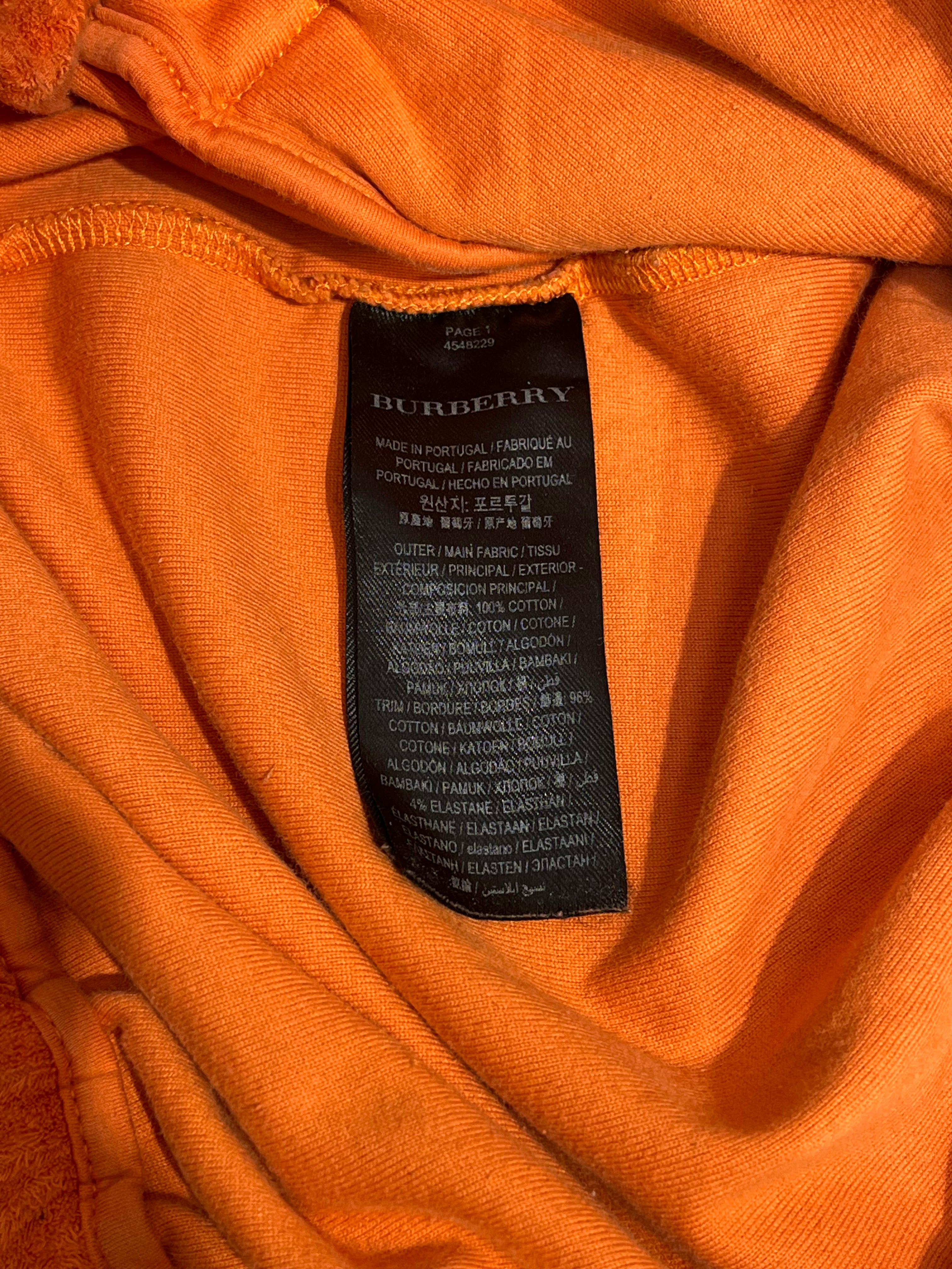 BURBERRY/Bottoms/L/Cotton/ORN/sweats color logo on bottom view 5