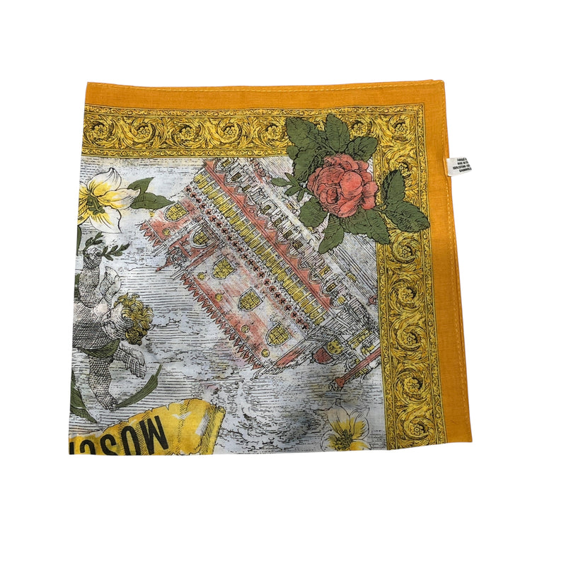 MOSCHINO/Scarve/Graphic/Cotton/GLD/cherub square scarf