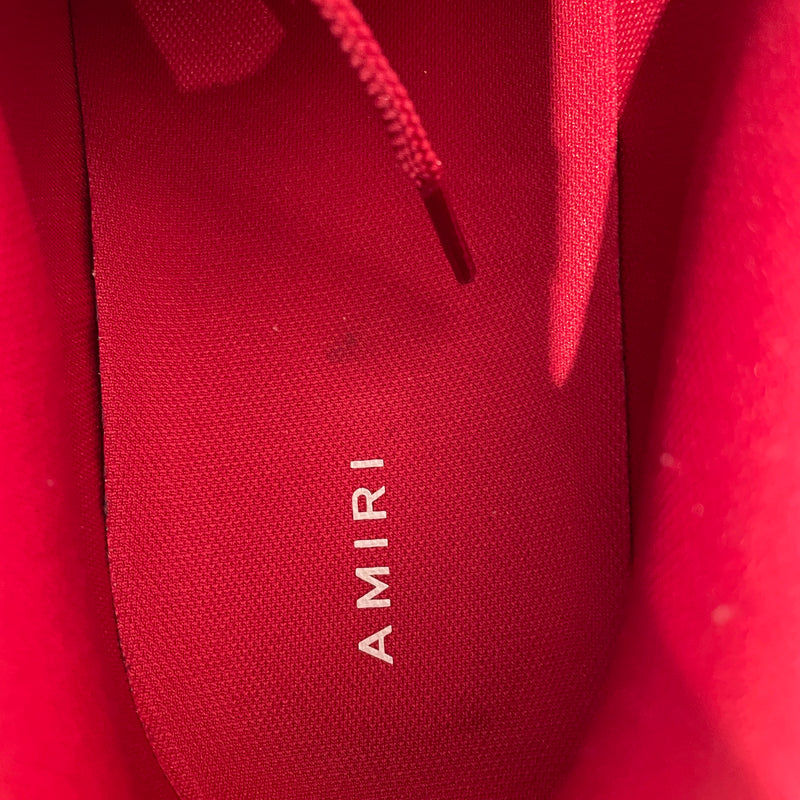AMIRI/Low-Sneakers/US 14/All Over Print/Leather/RED/Stars Low