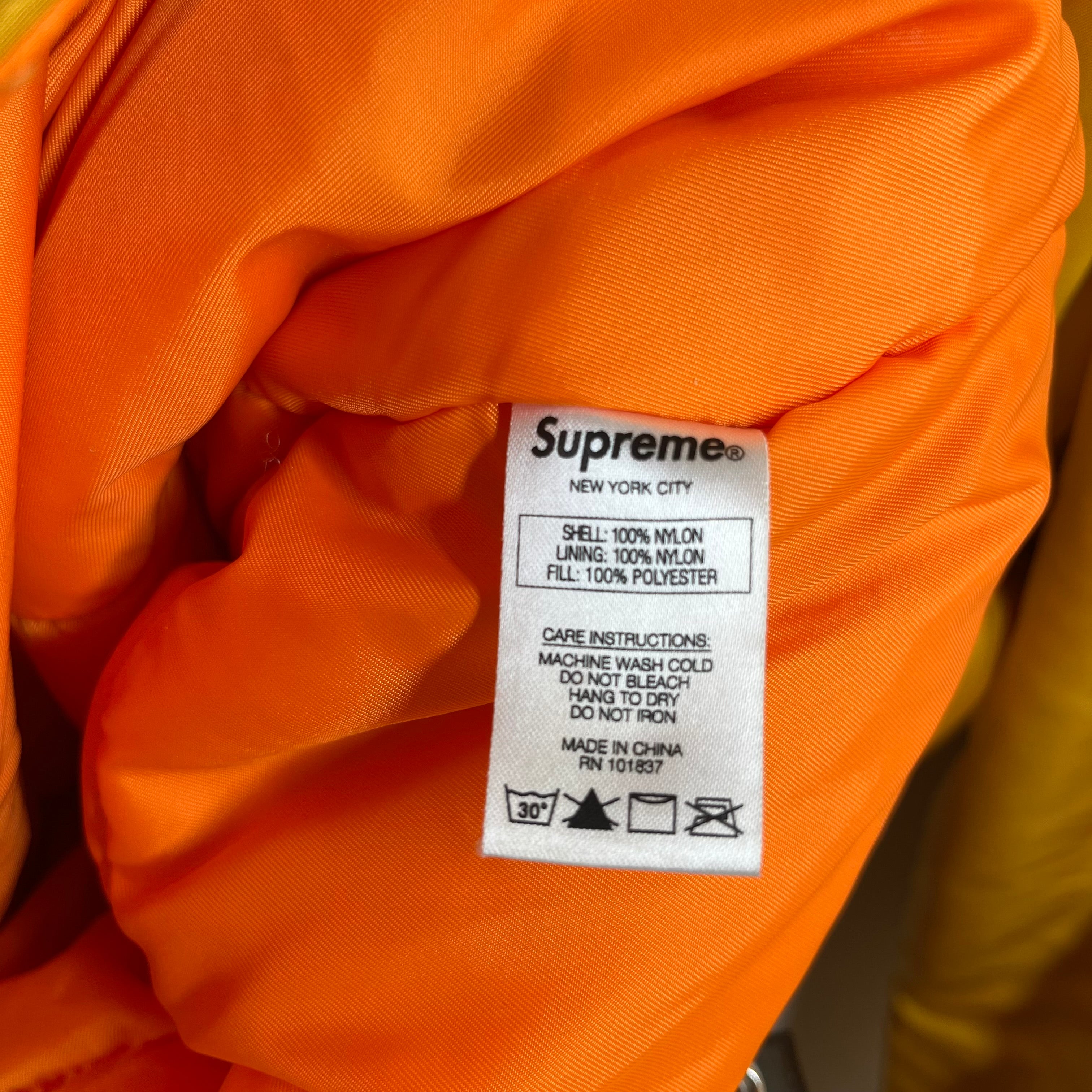 Supreme/Coat/L/Nylon/YEL/ view 4