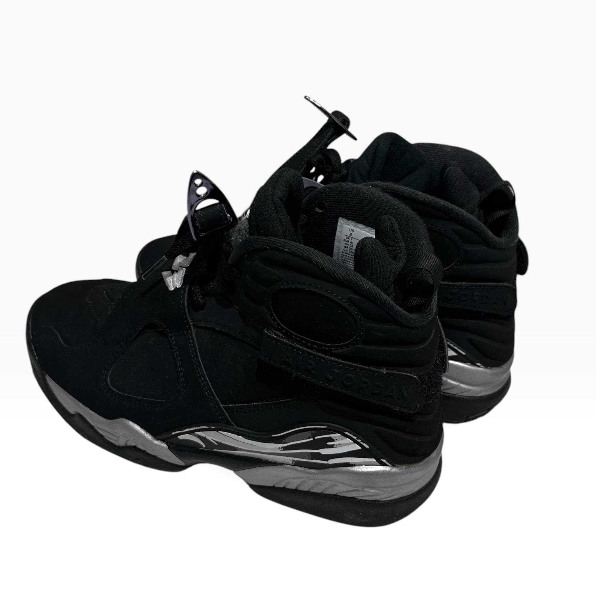 JORDAN BRAND/Hi-Sneakers/US 8/Suede/BLK/RETRO 8 view 2