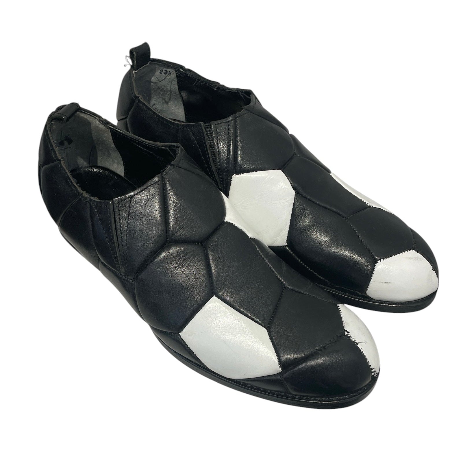 COMME des GARCONS/Shoes/US 6.5/Leather/BLK/SOCCER DESIGN SHOES view 1