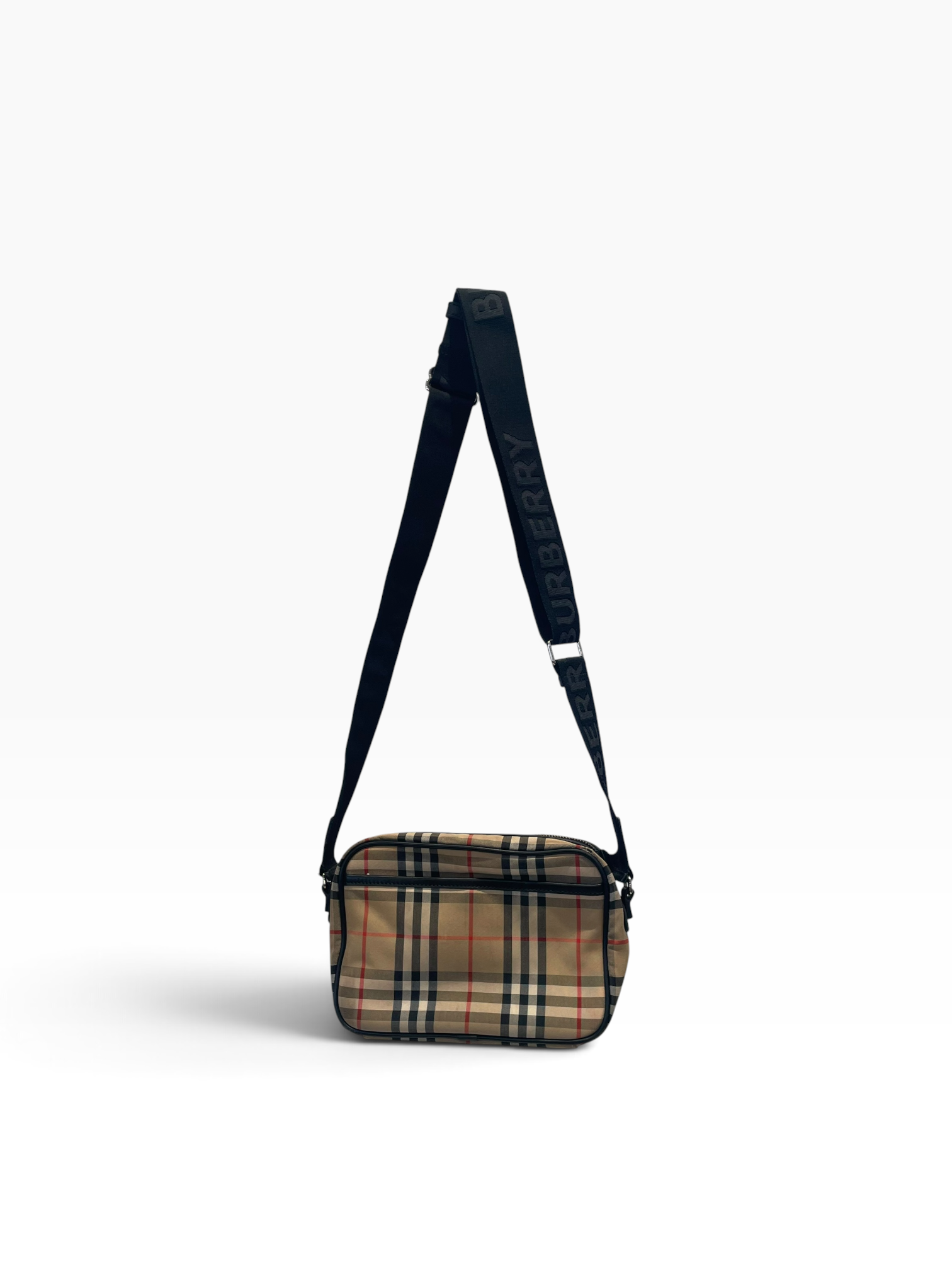 BURBERRY/Cross Body Bag/Plaid/Nylon/BEG/paddy vintage check view 2