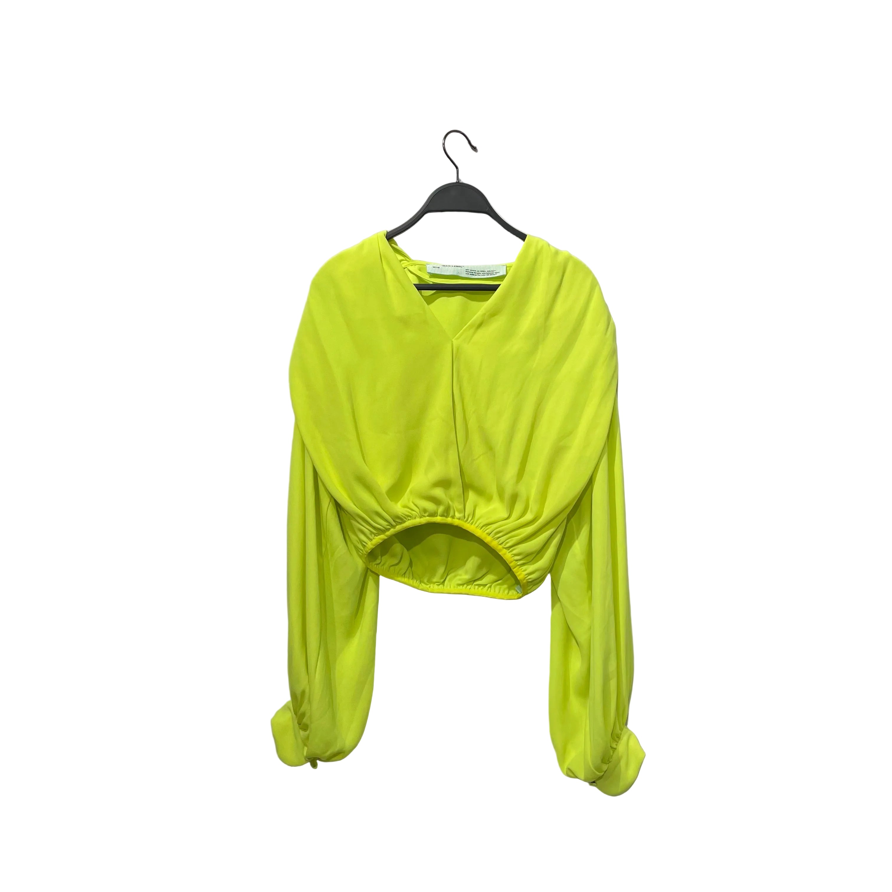 OFF-WHITE/Blouse/40/Cotton/GRN/HIGHLIGHTER GREEN view 1