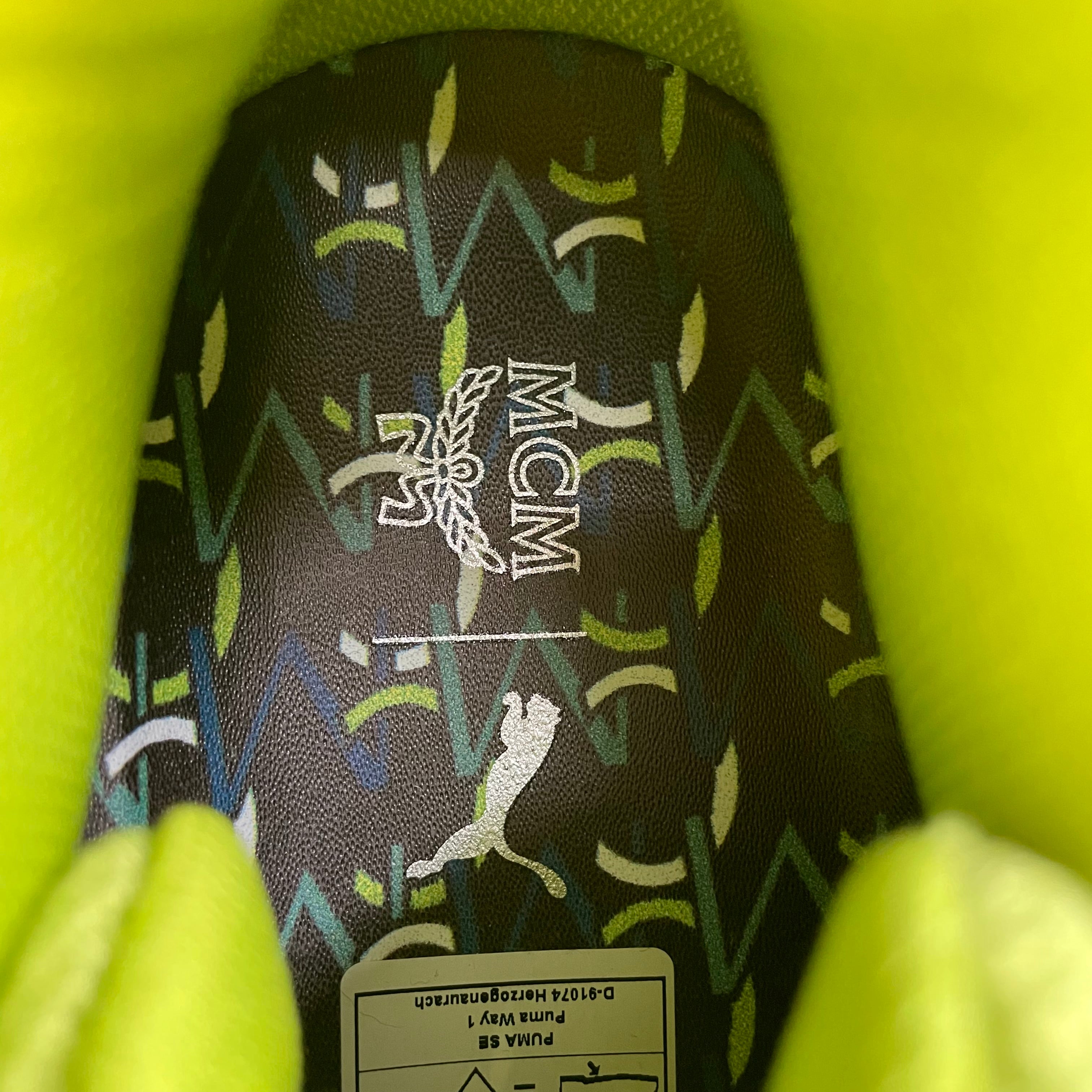 MCM/PUMA/Low-Sneakers/US 12/Polyester/GRN/NEON RUNNER / TRC BLAZE COURT view 3