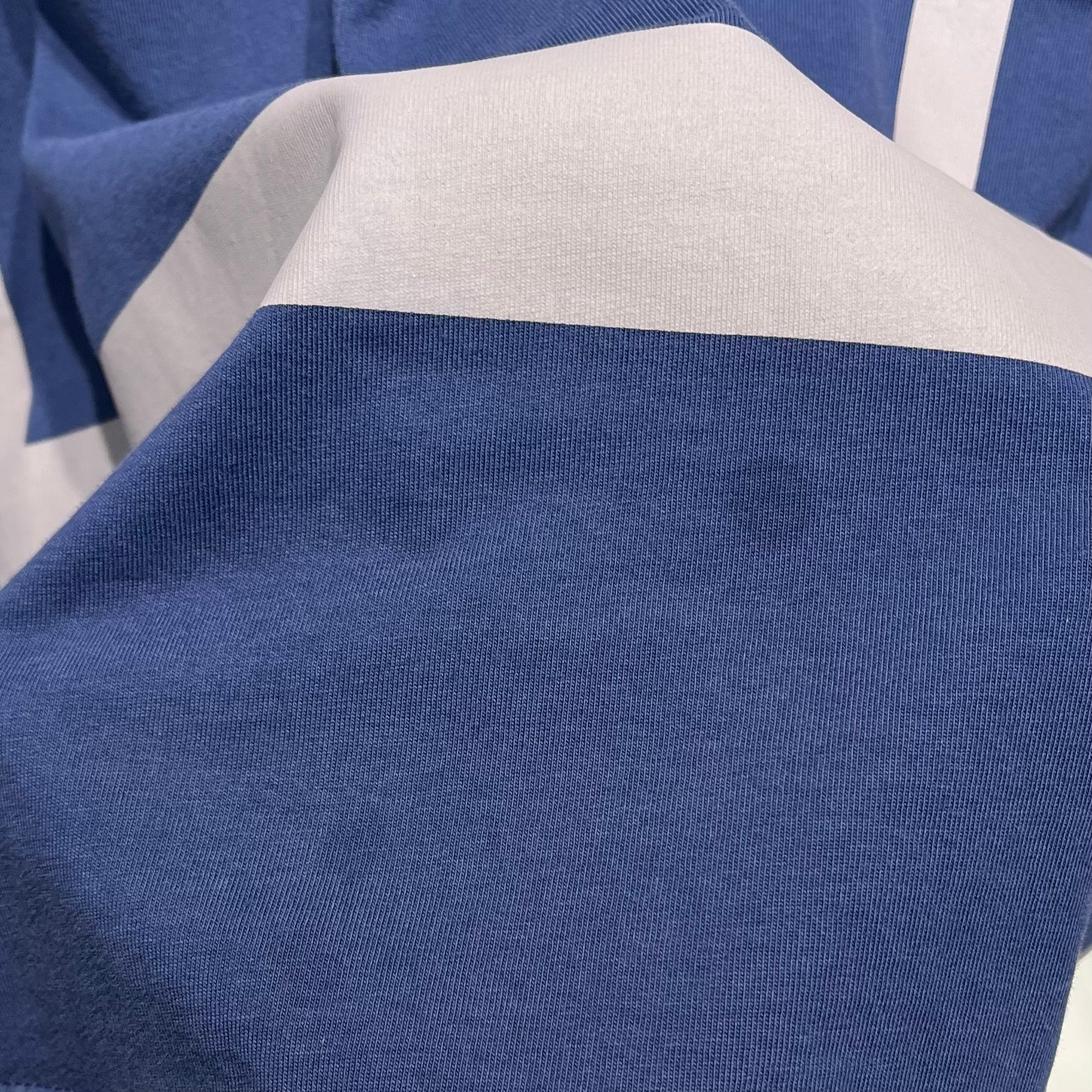 HOOD BY AIR./T-Shirt/L/Cotton/BLU/GRAY LINE view 8