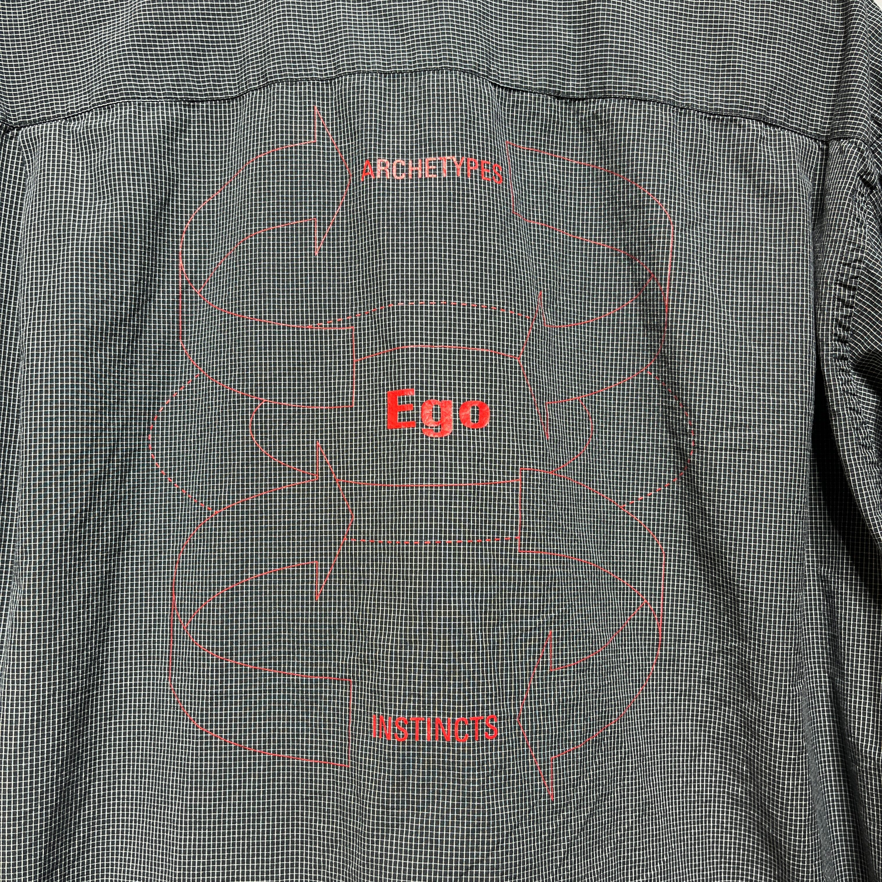 BALENCIAGA/Flannel Shirt/42/Cotton/BLK/EGO view 3
