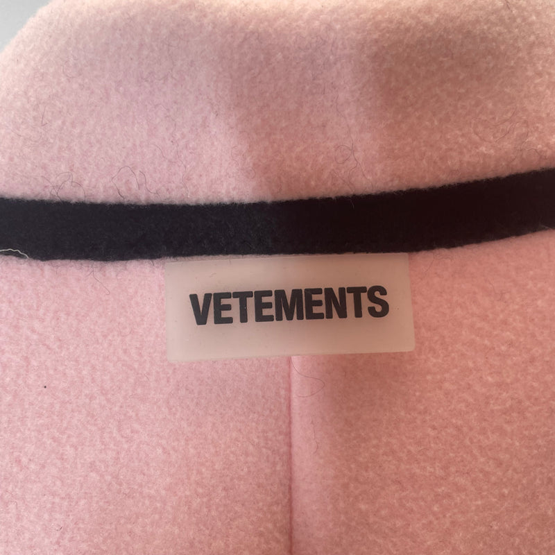 VETEMENTS/Trench Coat/S/Rayon/PNK/UE63CO160P