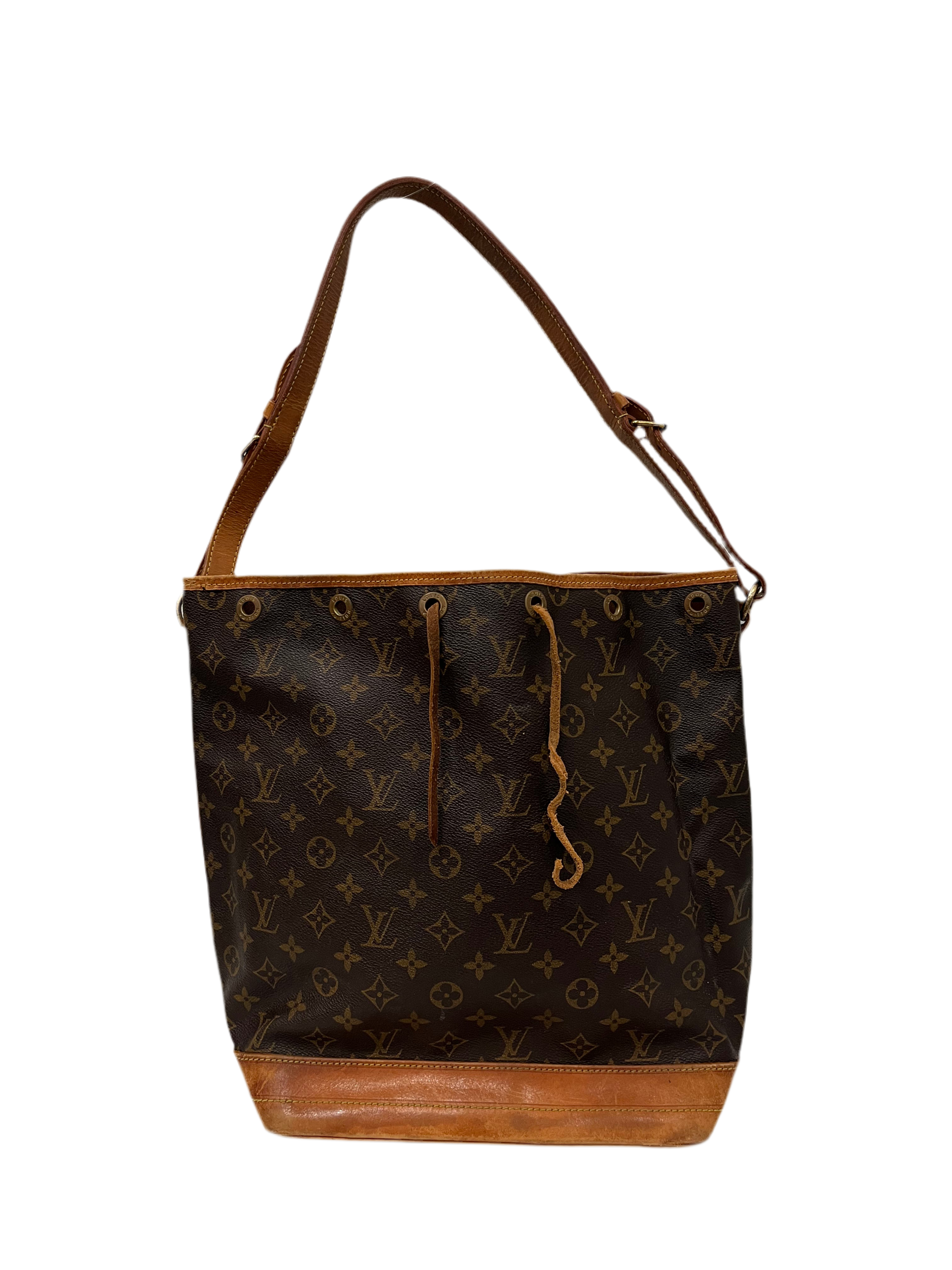 LOUIS VUITTON/Hand Bag/Monogram/Leather/BRW/NOE BUCKET BAG view 1