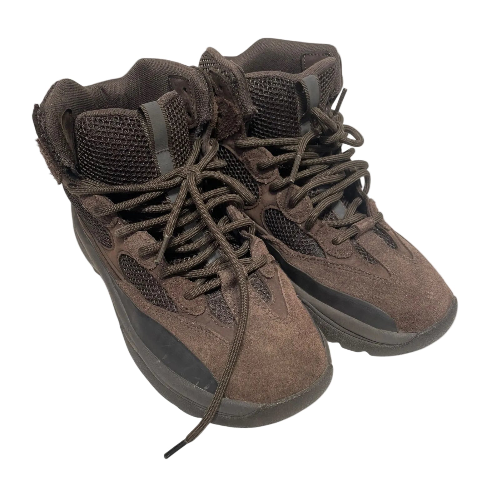 adidas/YEEZY/Lace Up Boots/US 9/Leather/BRW/Desert Boot Oil view 1