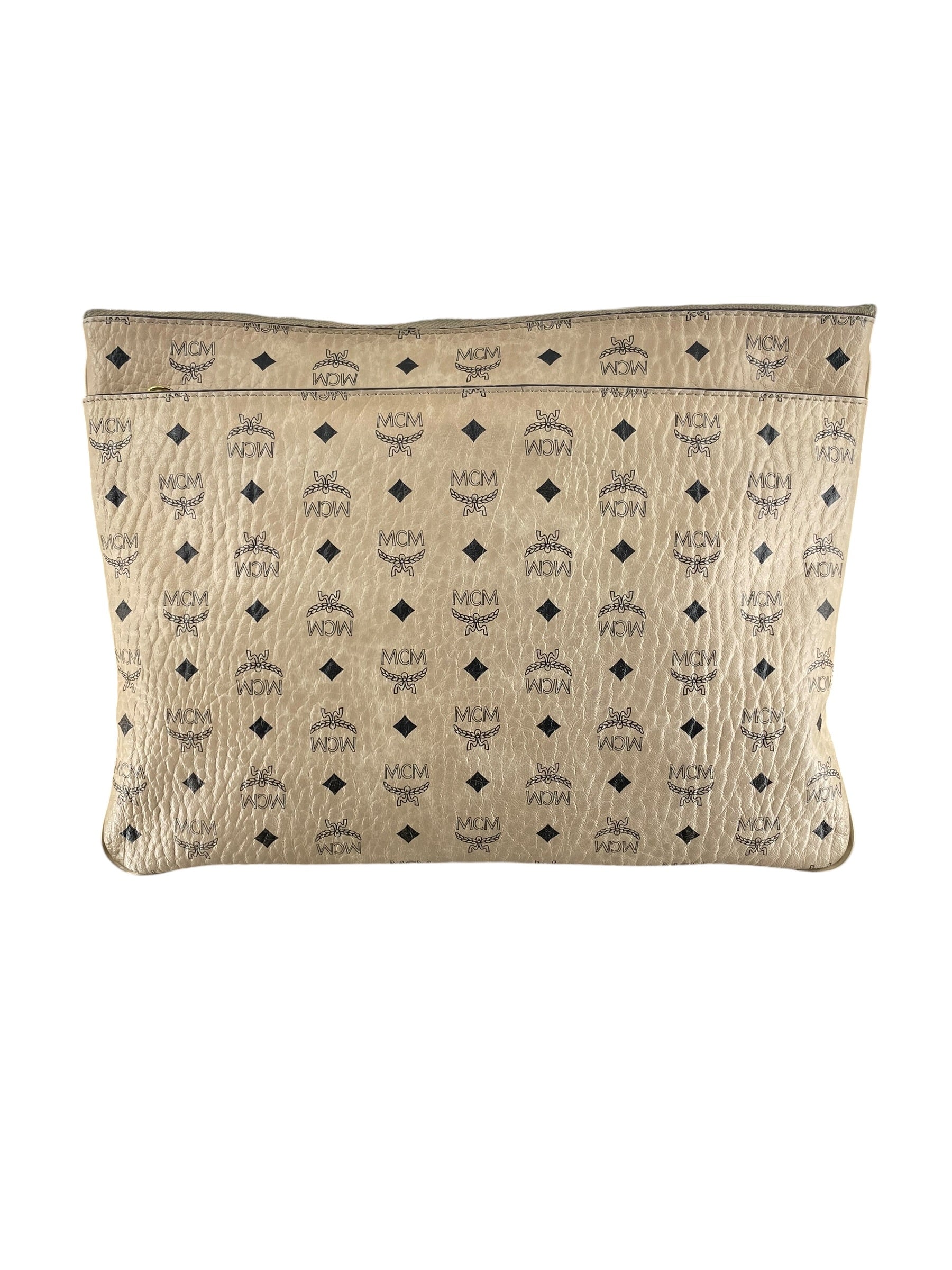 MCM/Clutch Bag/All Over Print/Leather/BEG/MYZ6AXL81IG001 view 2