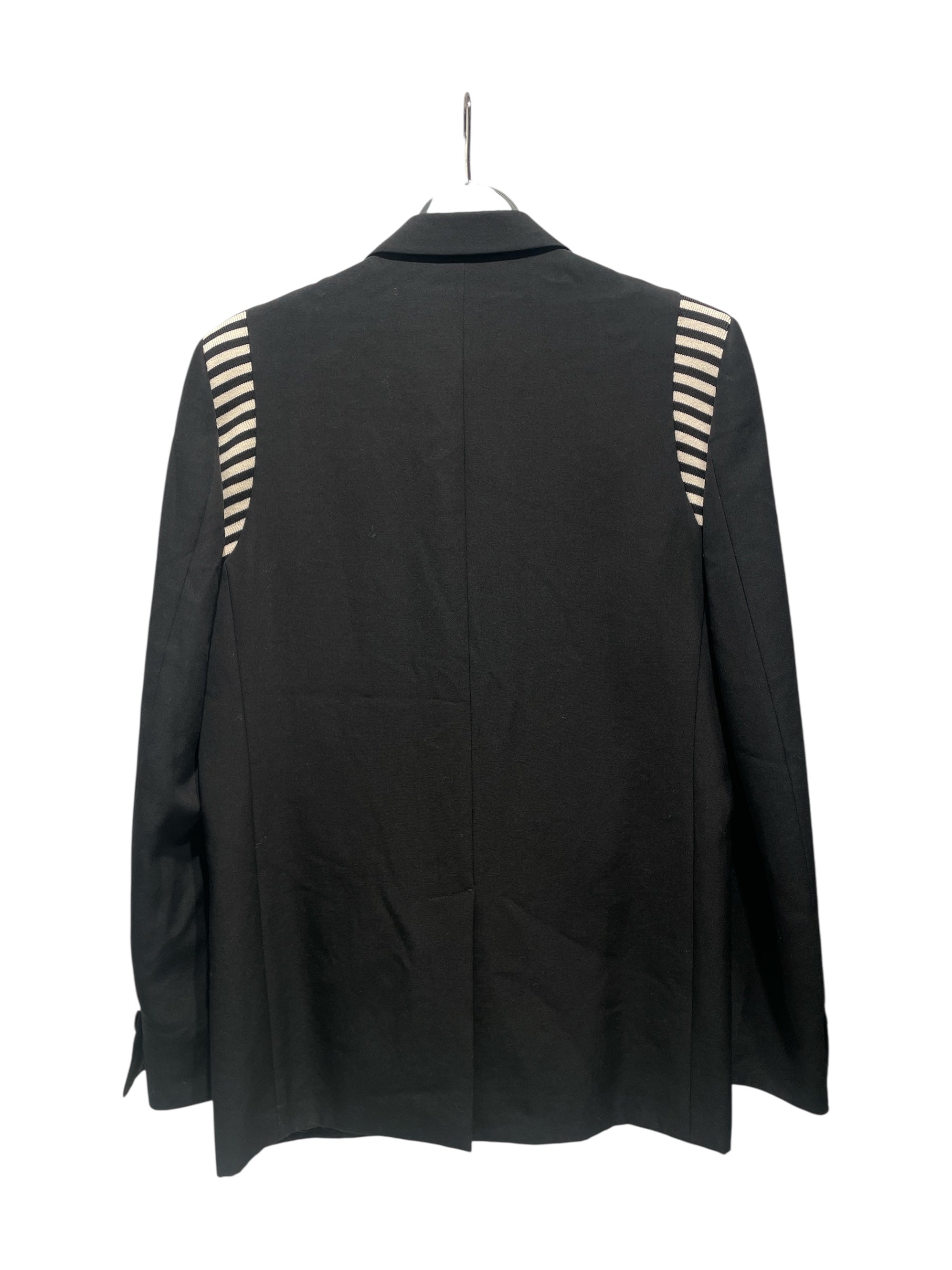 NUMBER (N)INE/Tailored Jkt/3/Wool/BLK/BLAZER STRIPED SHOULDER view 2