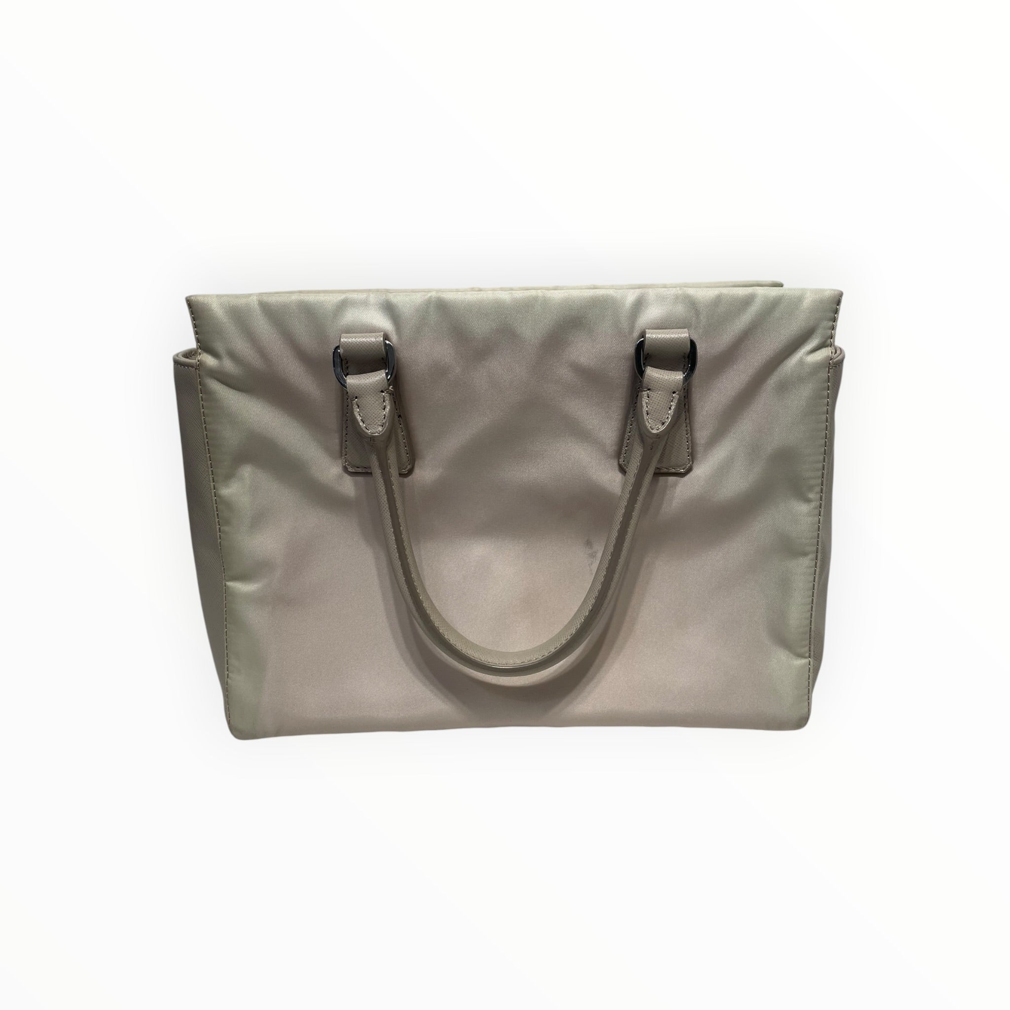 PRADA/Cross Body Bag/Nylon/GRY/Nylon tote view 4