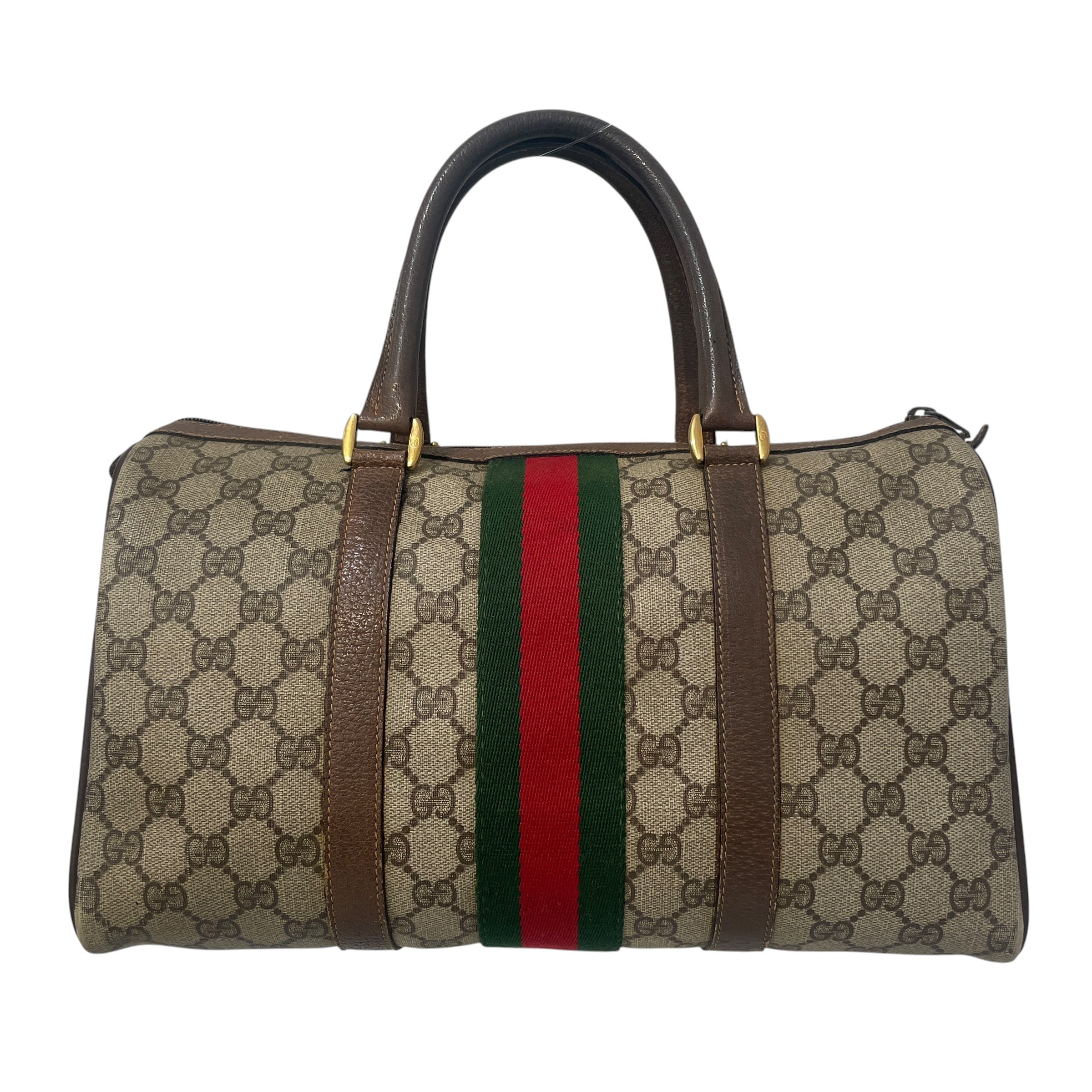 GUCCI/Boston Bag/Monogram/Leather/BRW/GG Monogram view 2