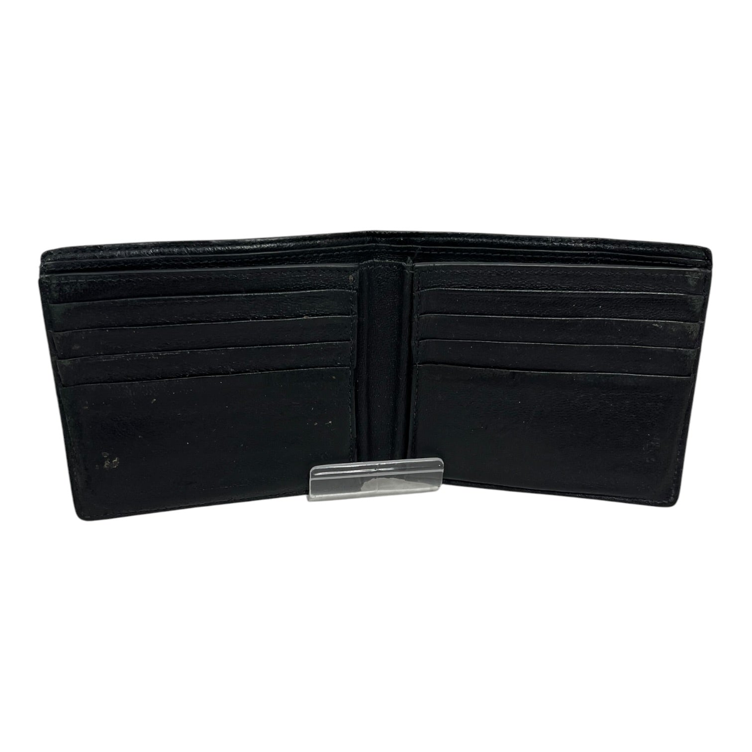 BALENCIAGA/Bifold Wallet/Leather/BLK/SCRIPT LOGO WALLET view 2