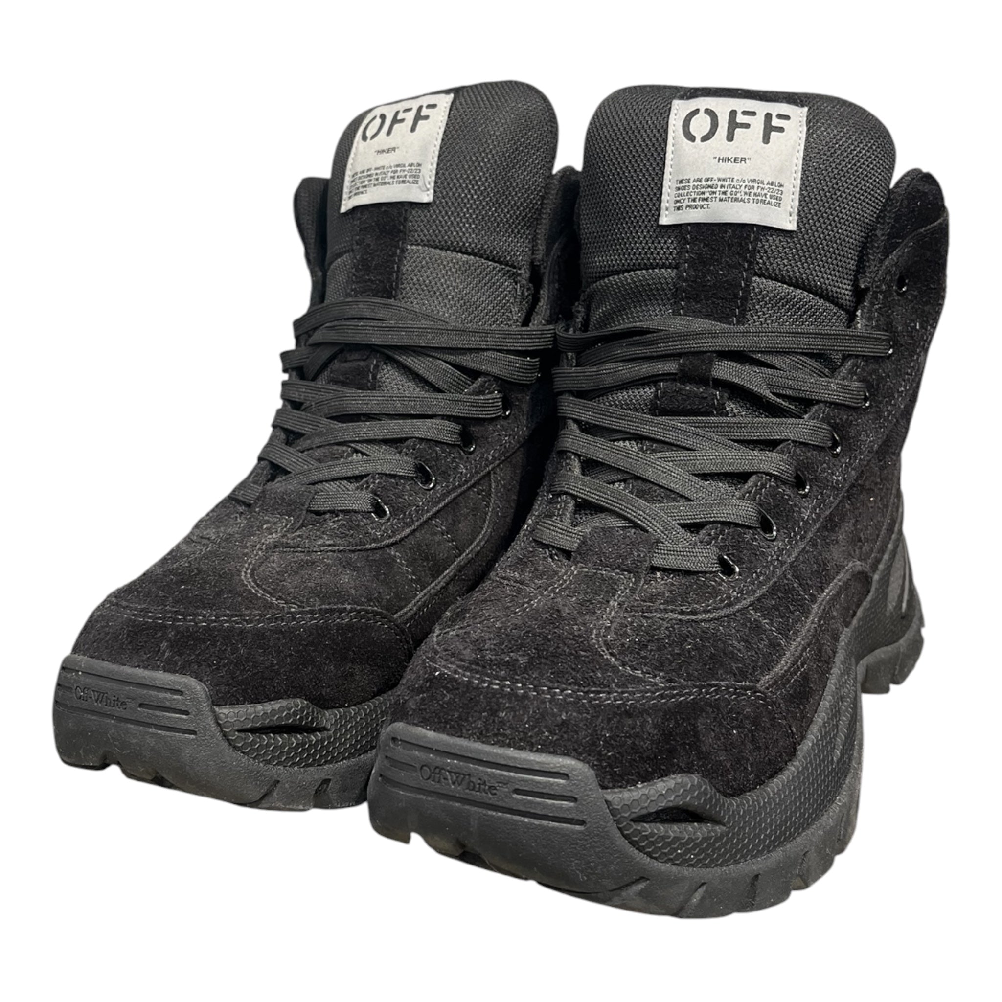 OFF-WHITE/Boots/EU 43/Cotton/BLK/HIKER view 1