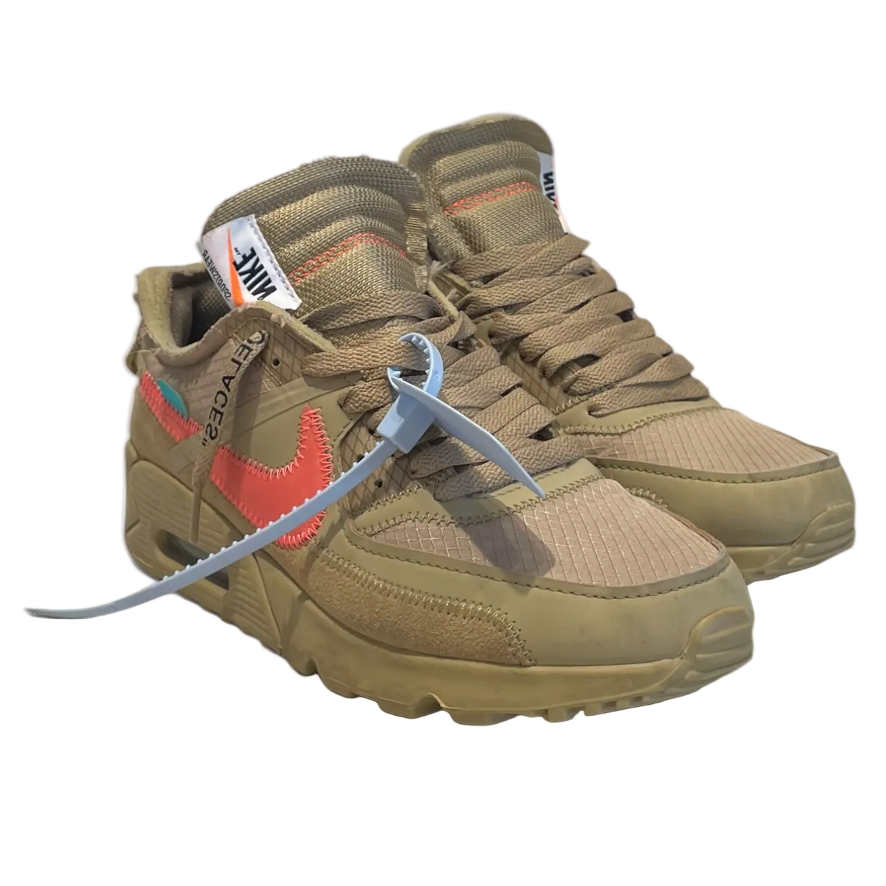 NIKE/OFF-WHITE/Low-Sneakers/US 6/BEG/air max 90 desert ore view 1