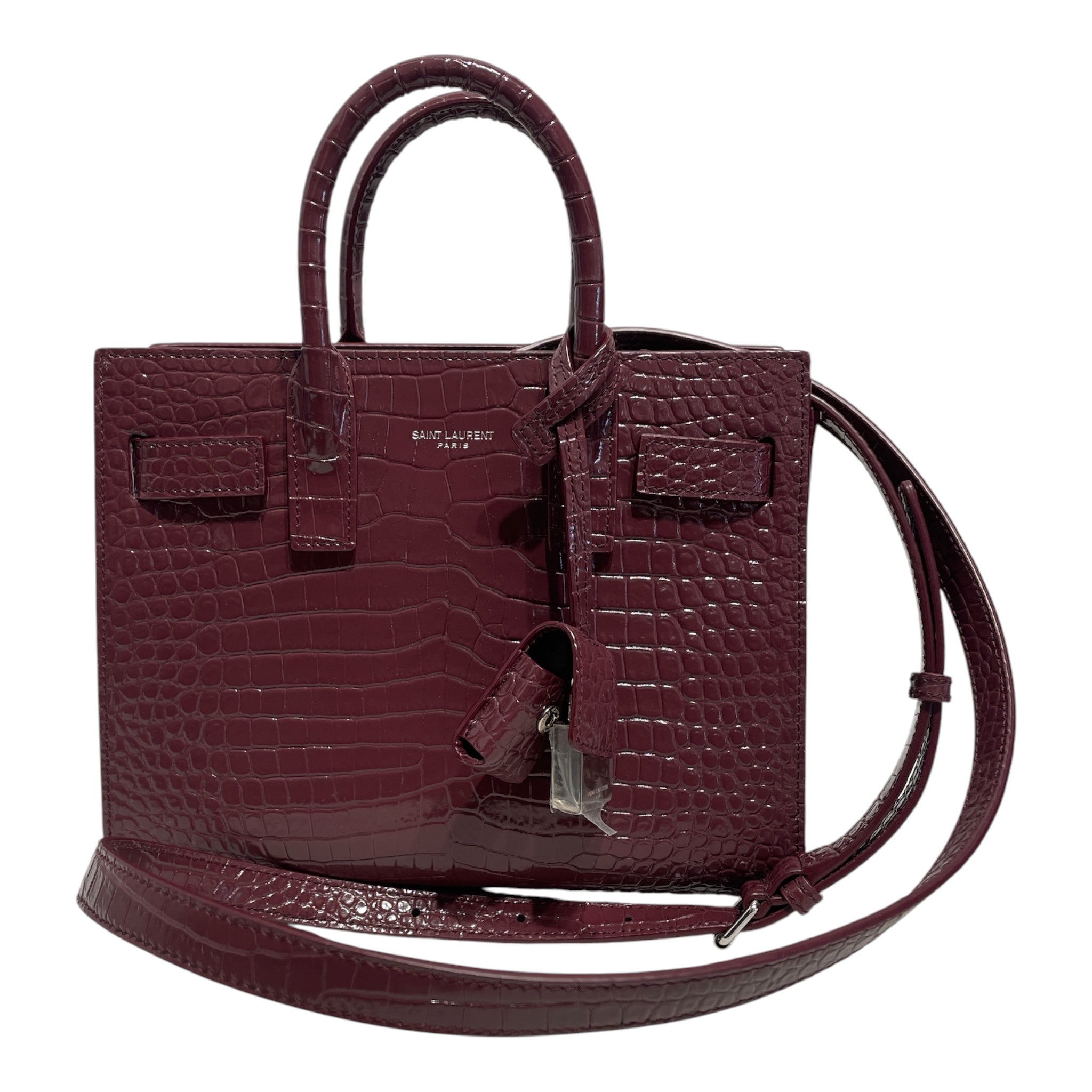 SAINT LAURENT/Cross Body Bag/Animal Pattern/BRD/croc embossed sac de jour view 2