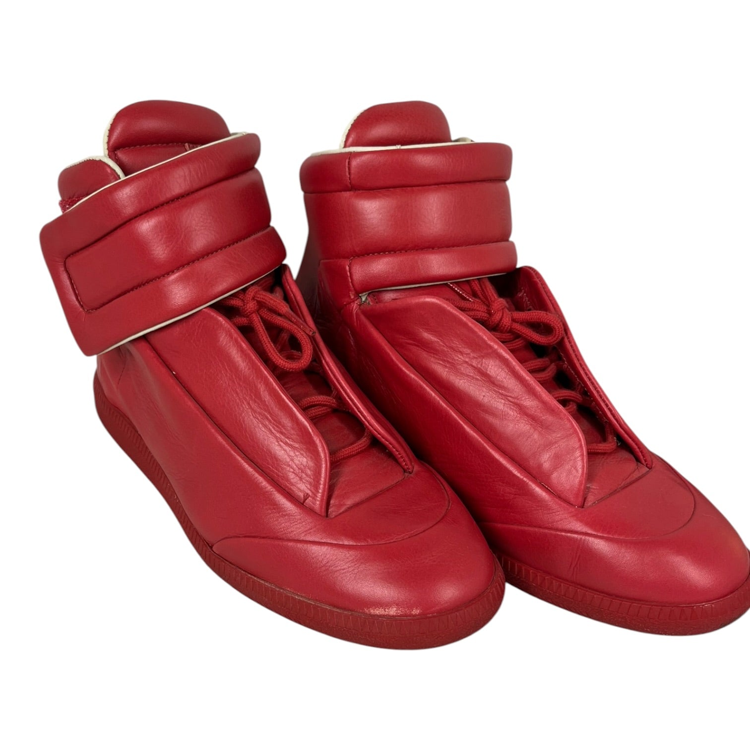 Maison Margiela/Hi-Sneakers/EU 40/Leather/RED/MM Future High Reds view 1