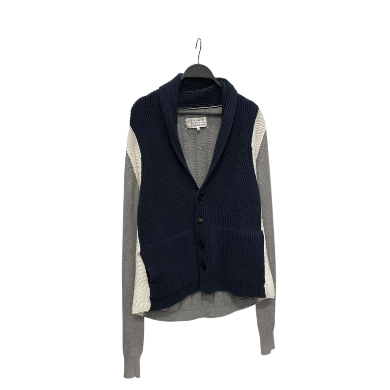 Maison Margiela/Heavy Cardigan/S/Cotton/MLT/NAVY BUTTON CARDIGAN