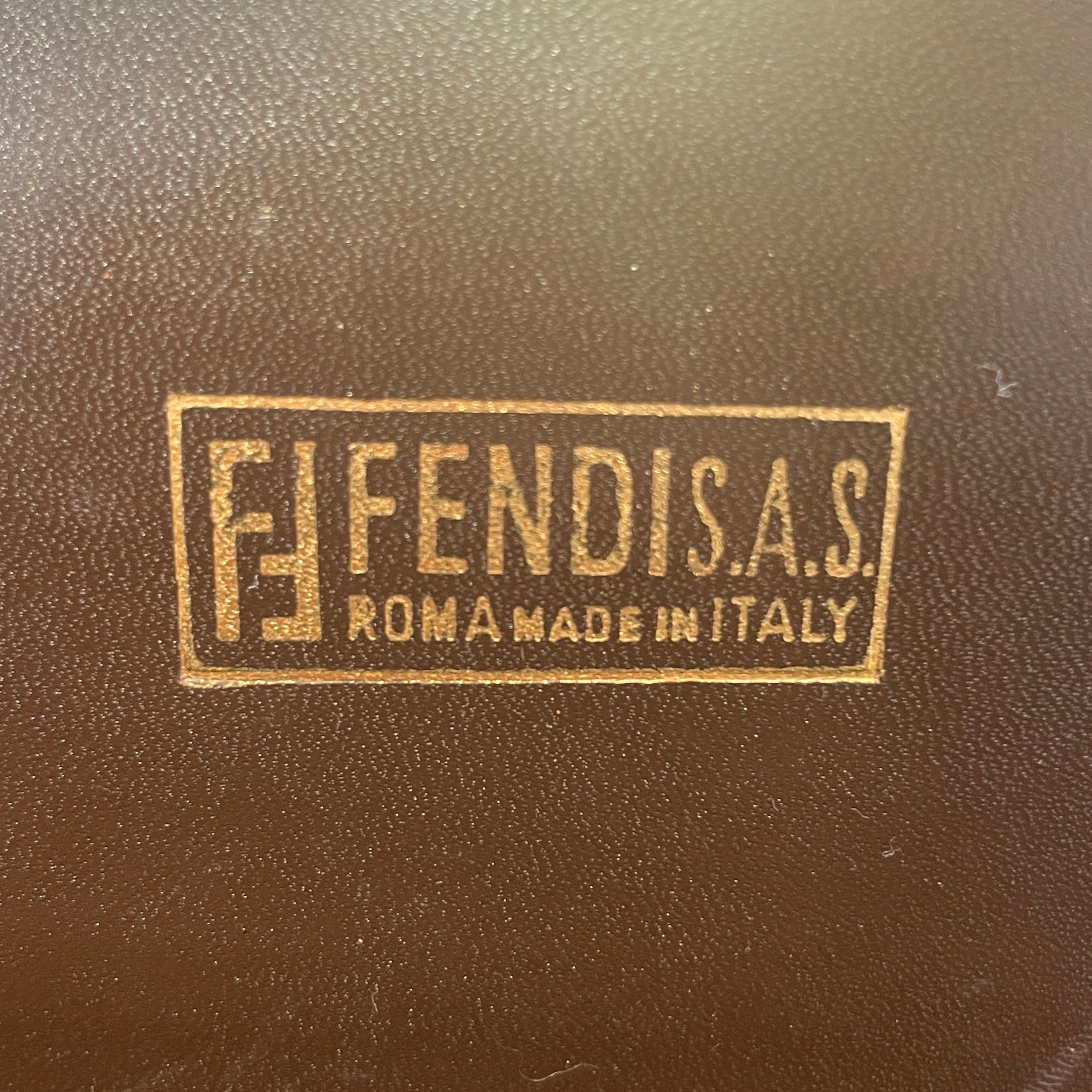 FENDI/Cross Body Bag/Monogram/Leather/BRW/Monogram Crossbody view 5