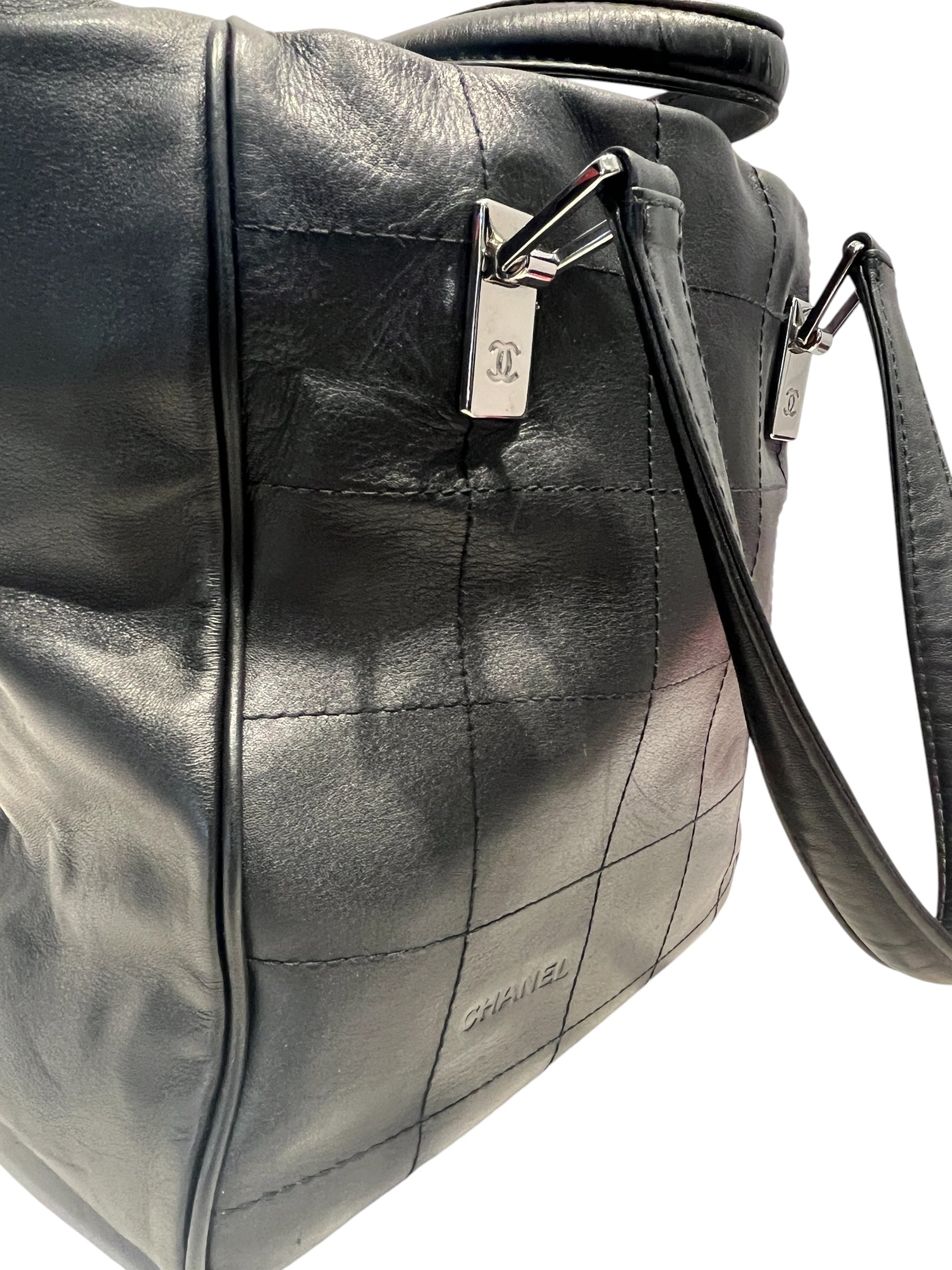 CHANEL/Tote Bag/Leather/BLK/8159752 view 4