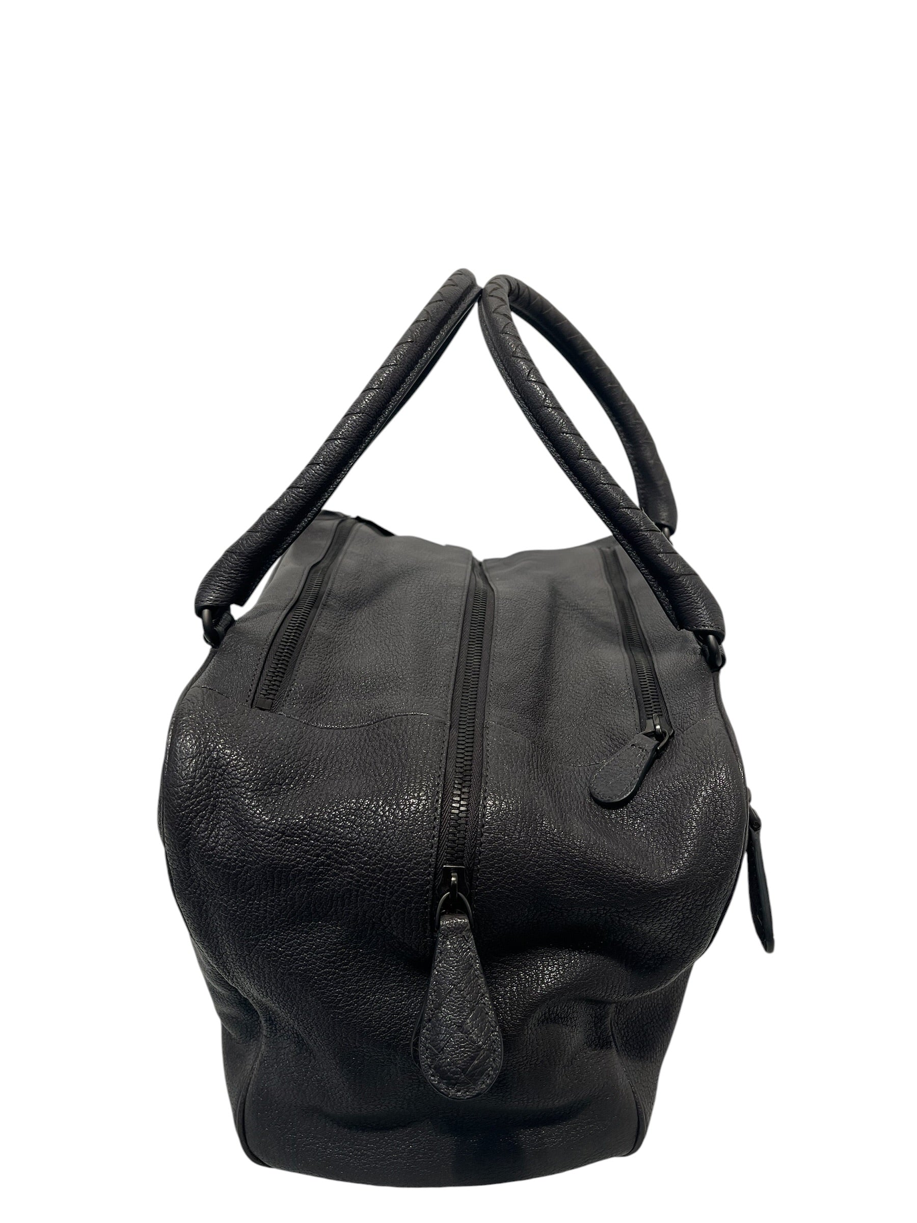 BOTTEGA VENETA/Boston Bag/Leather/GRY/Brera Bag Grey/Blue view 4