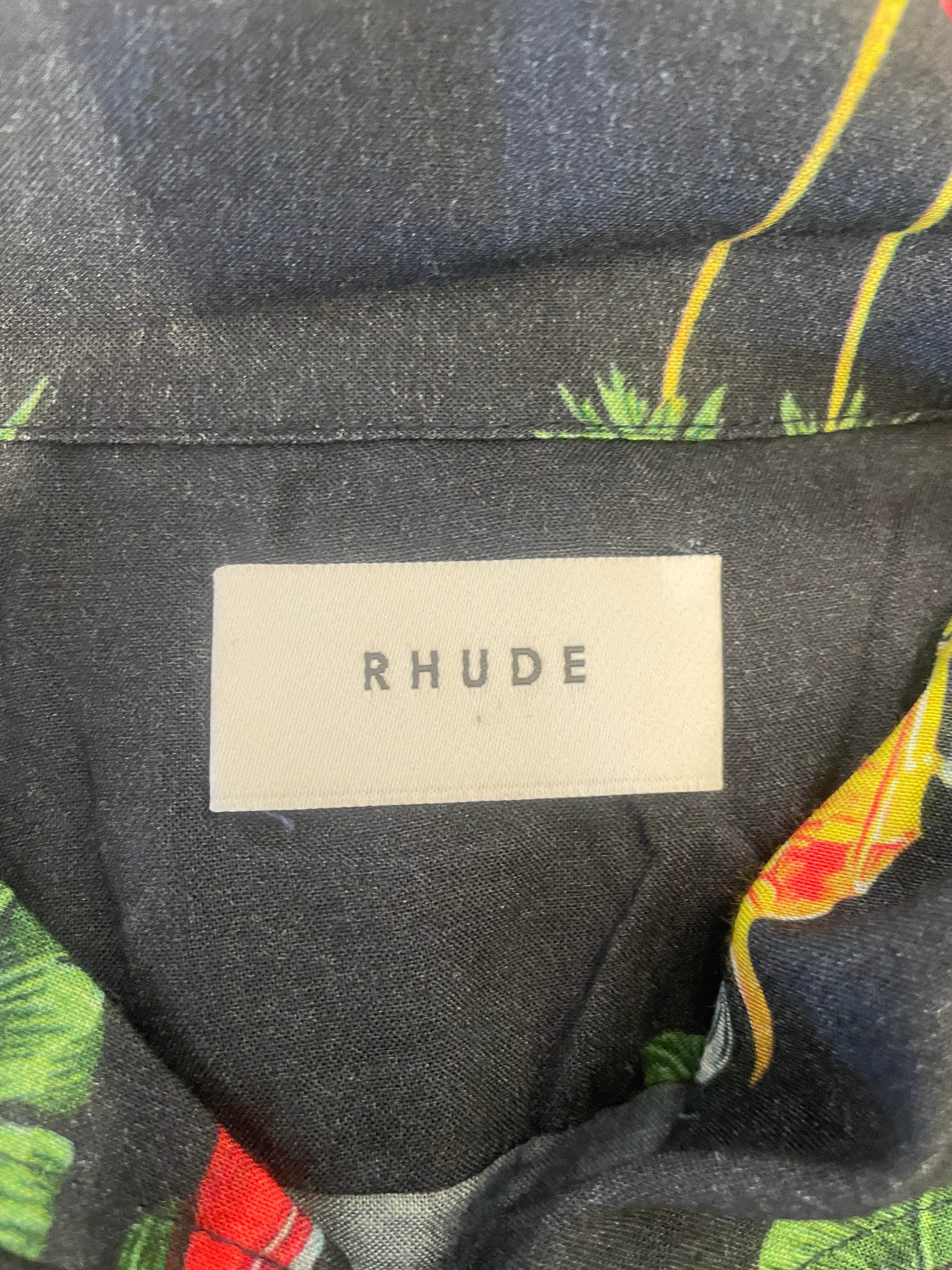RHUDE/Hawaiian Shirt/M/Rayon/IDG/All Over Print/ view 3