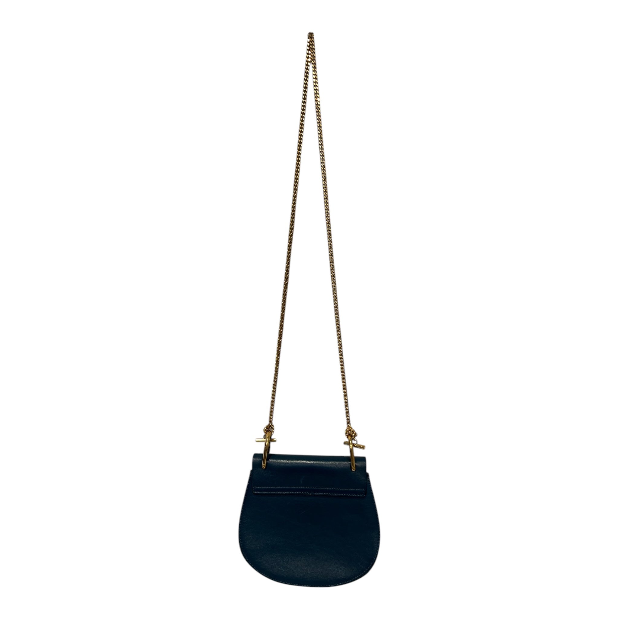 Chloe/Cross Body Bag/Leather/BLU/031770656 drew crossbody bag view 2