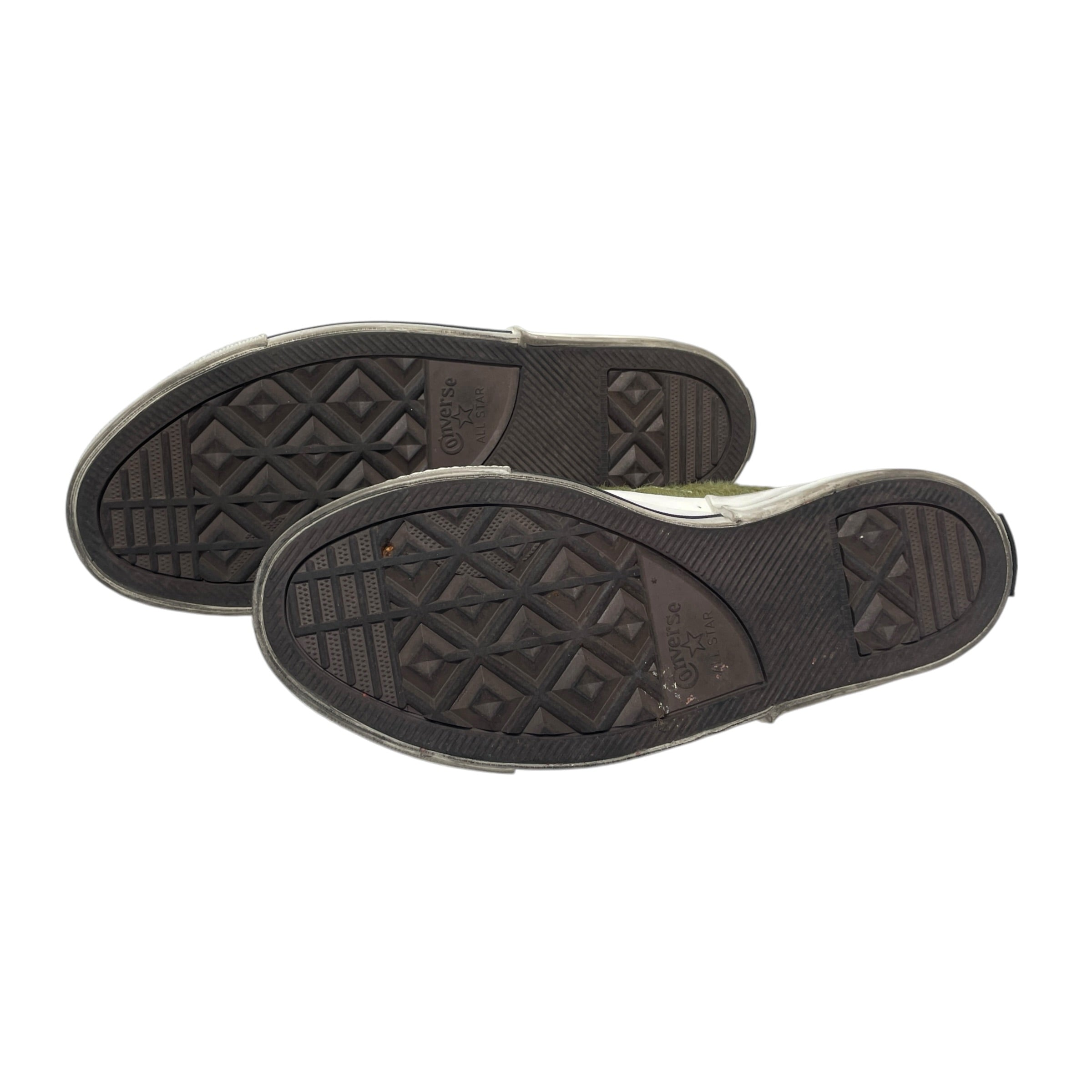 RICK OWENS DRKSHDW/CONVERSE/Low-Sneakers/US 9.5/Animal Pattern/Leather/GRN/One Star Pro Low Acid/Black view 8