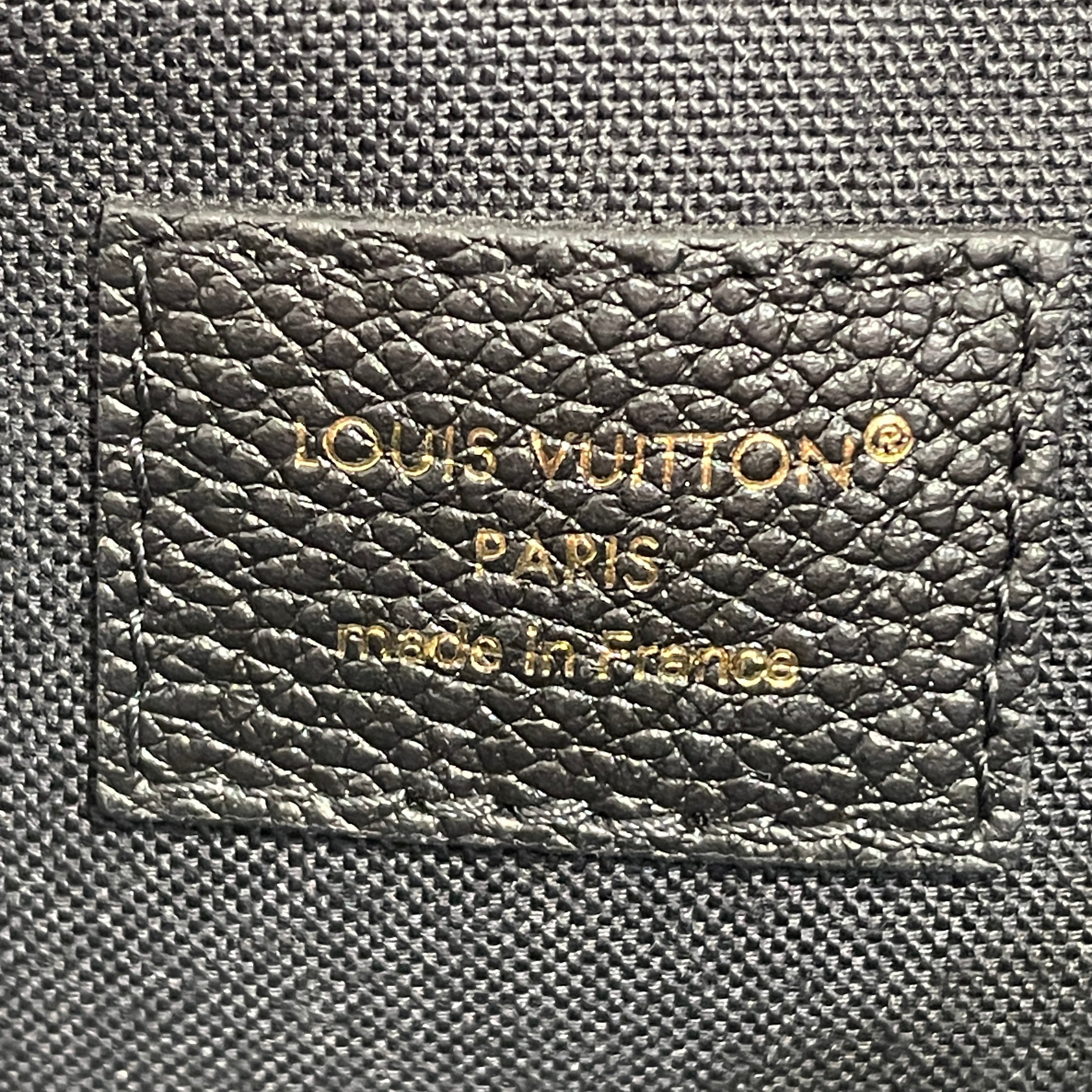LOUIS VUITTON/Cross Body Bag/Monogram/Leather/BLK/Liv pochette mono empriente view 5