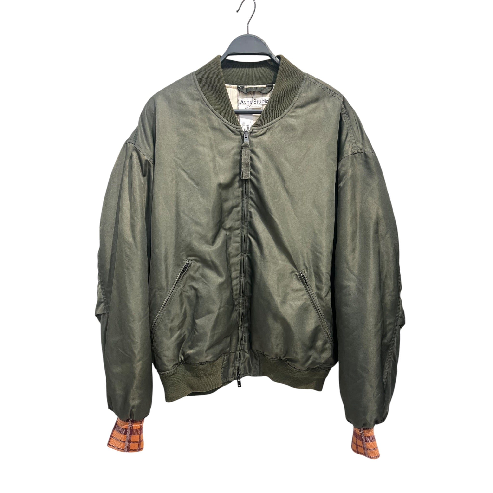 Acne Studios/Jacket/46/Polyester/GRN/BOMBER PLAID CUFFS view 1