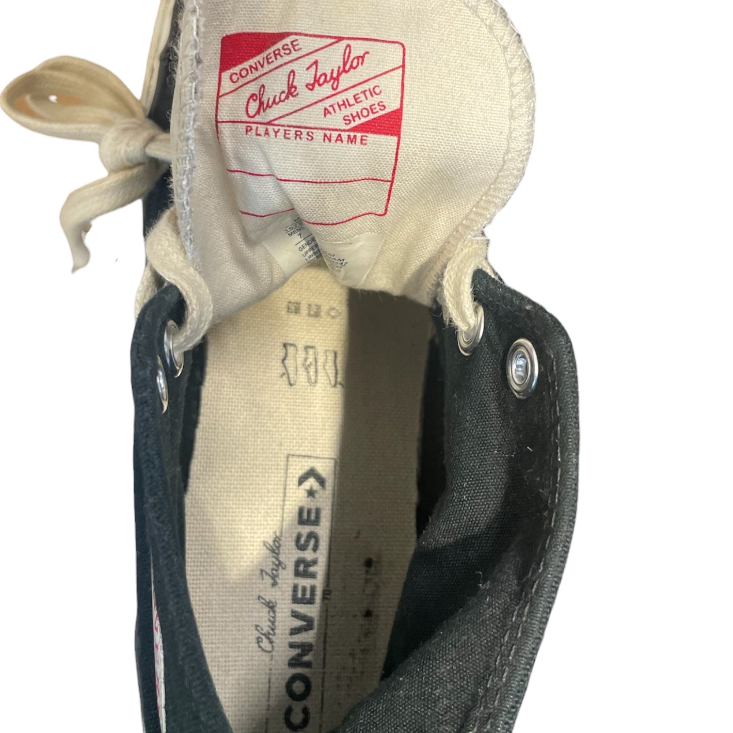 FEAR OF GOD/CONVERSE/Hi-Sneakers/US 7/Cotton/BLK/ view 3