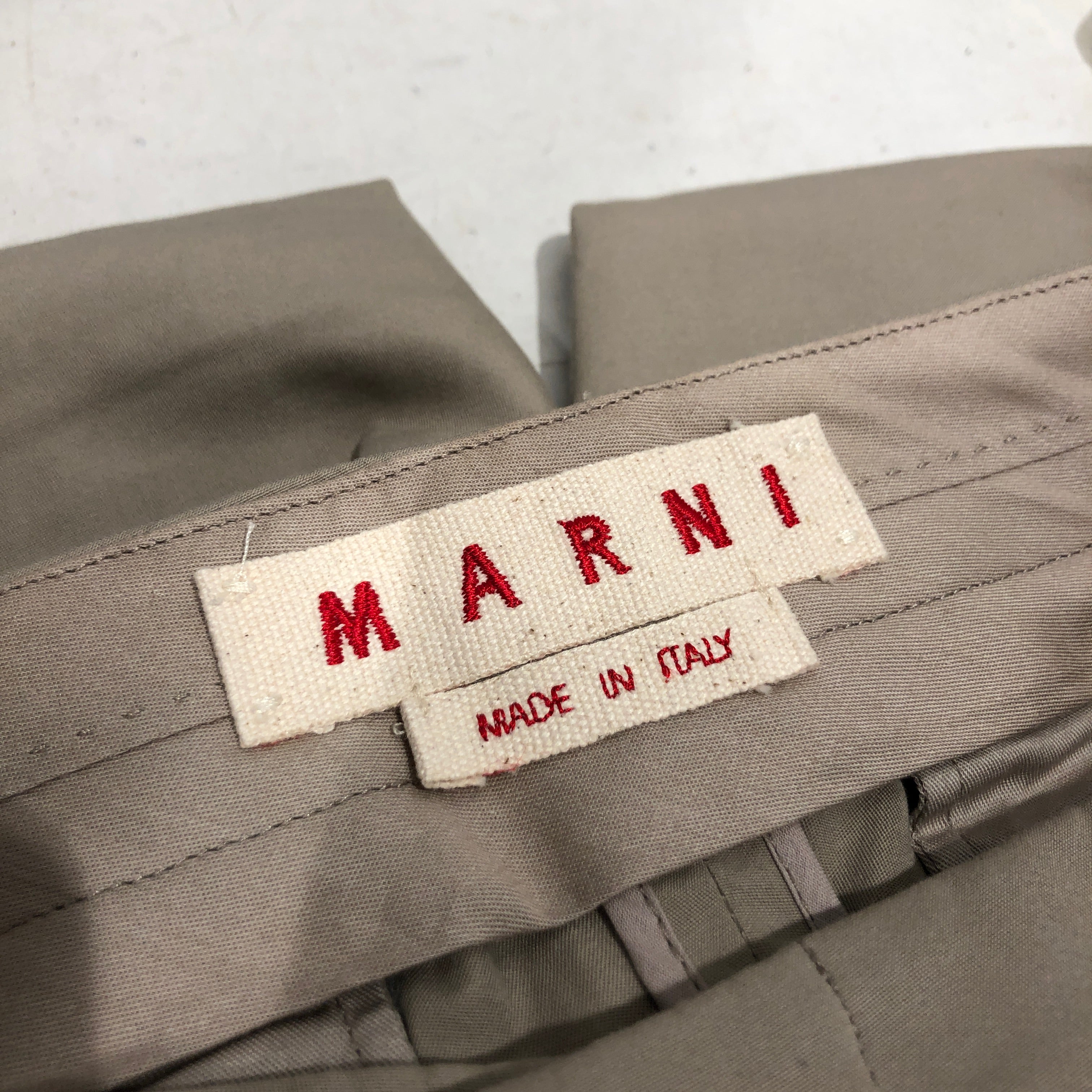 MARNI/Cropped Pants/40/Cotton/BEG/ view 3
