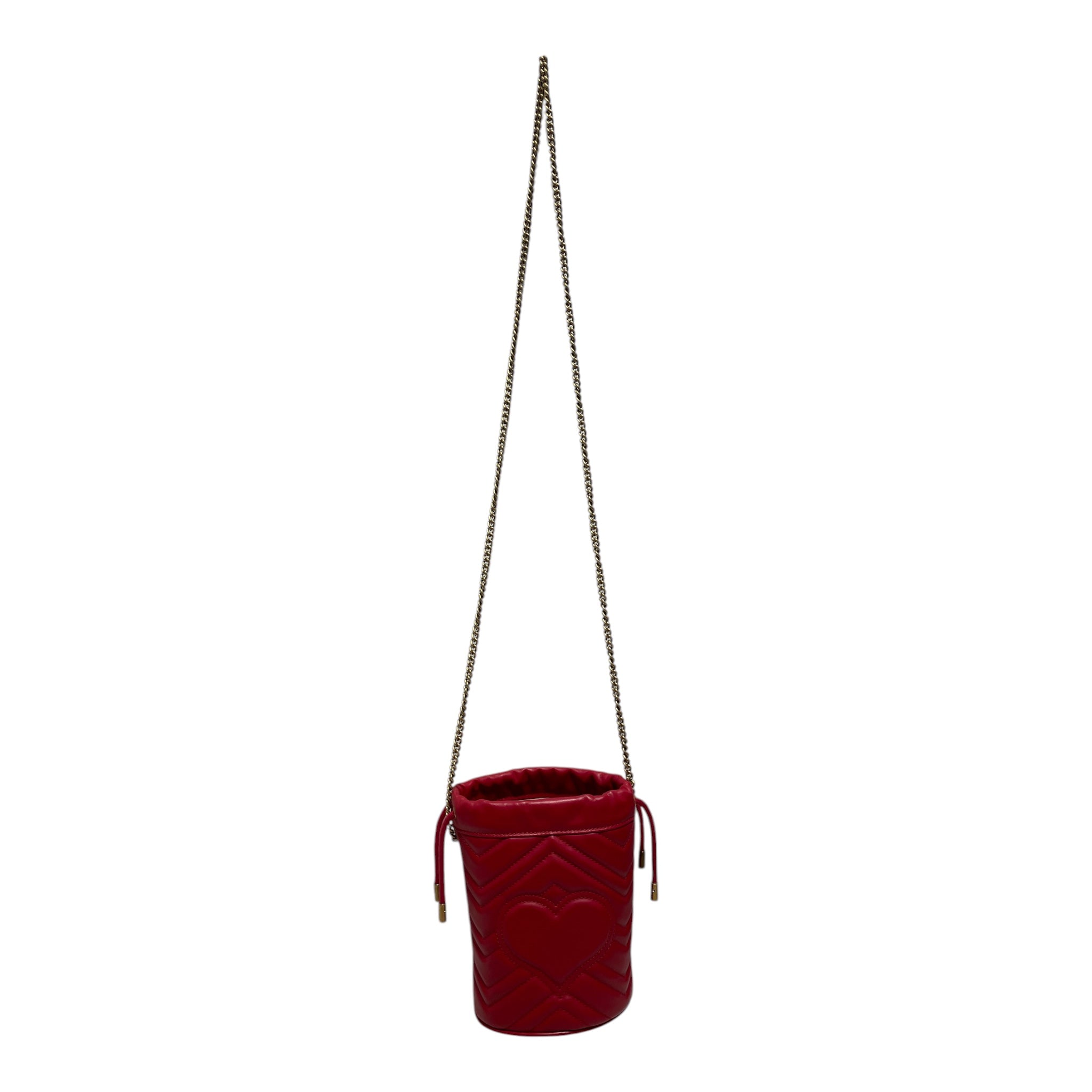GUCCI/Cross Body Bag/RED/Marmot Red Bucket Bag view 2