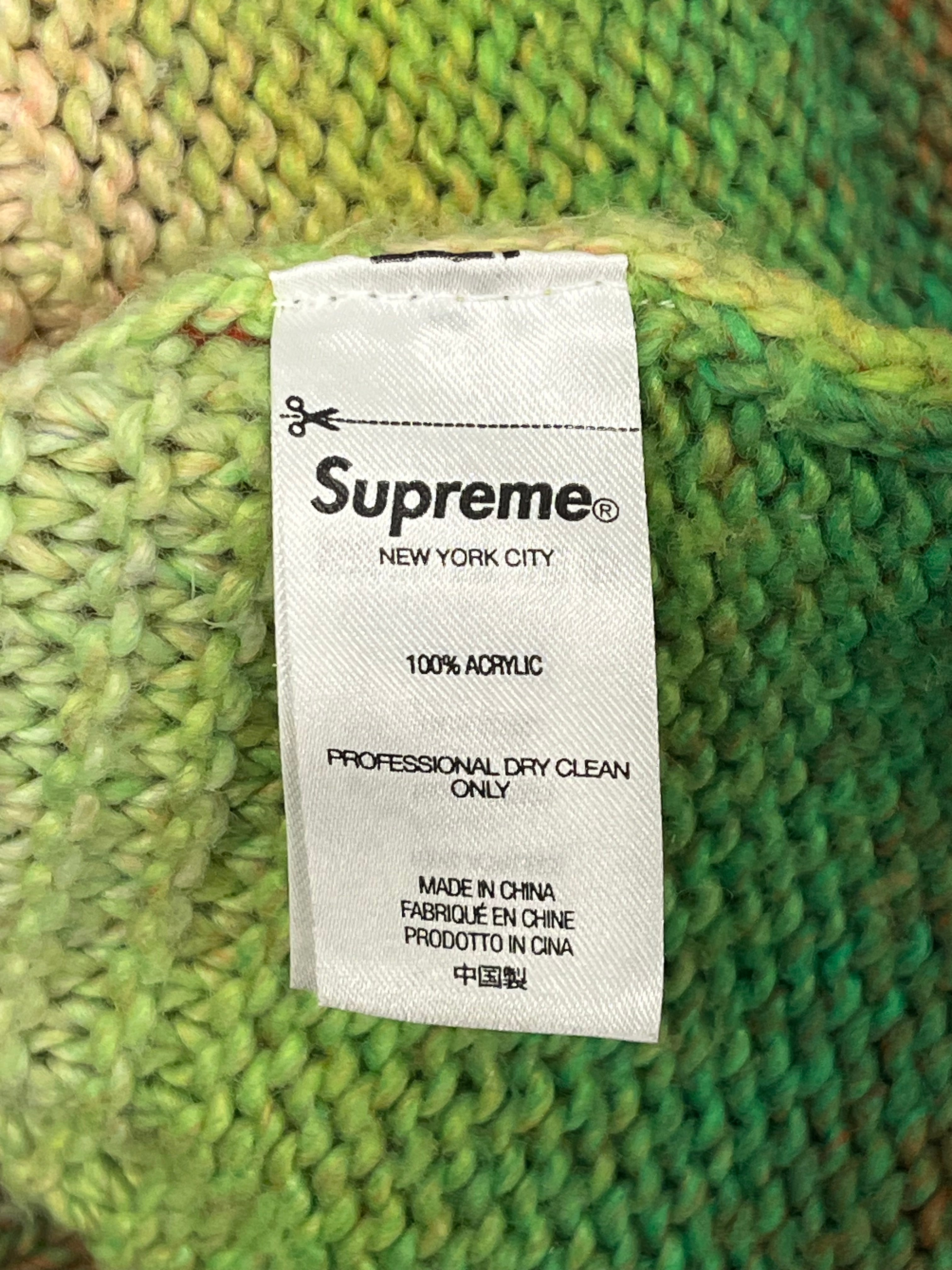 Supreme/Sweater/L/All Over Print/Acrylic/MLT/Rainbow Gradient view 4