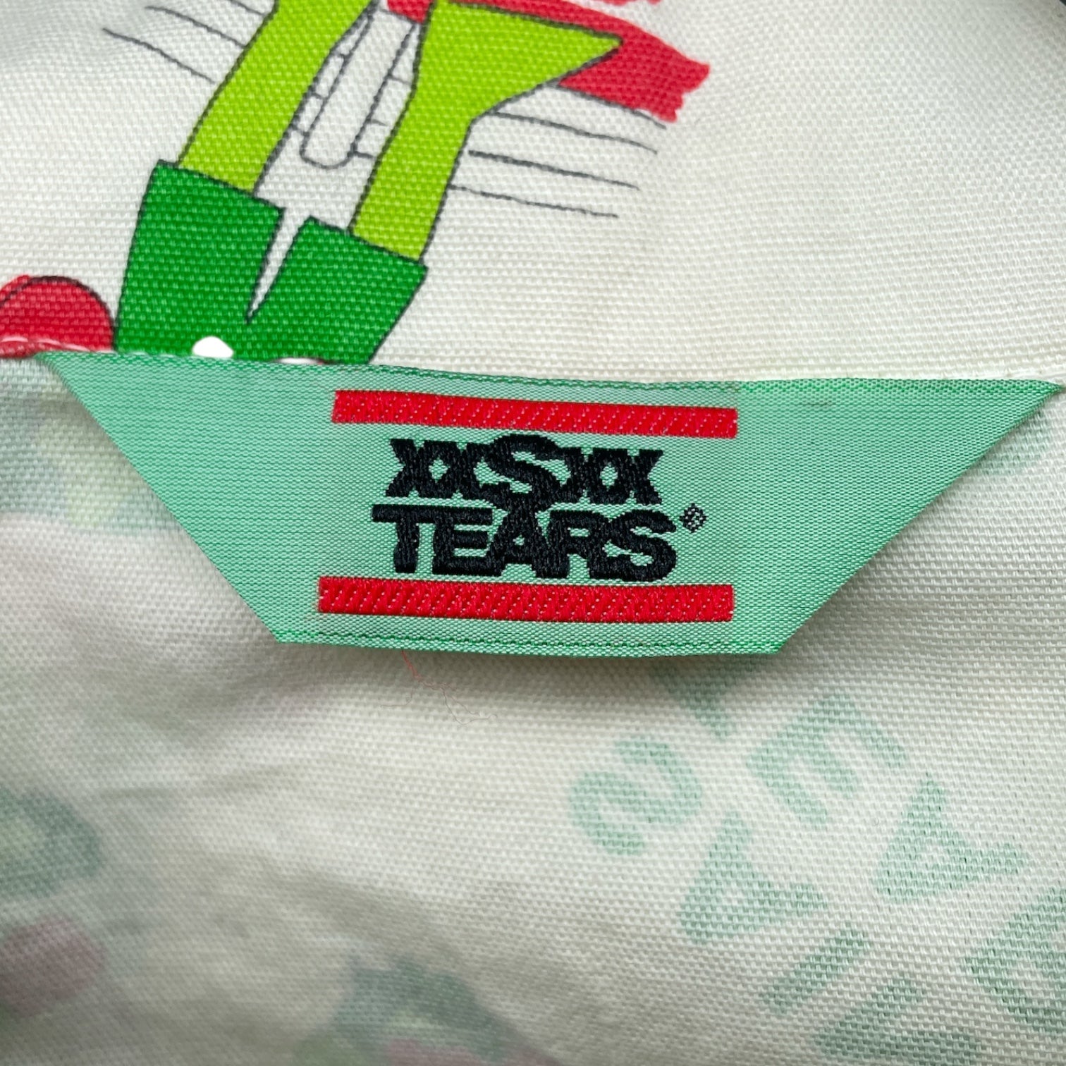 SAINT TEARS/LS Shirt/L/Cotton/GRN/All Over Print/BOXING GREEN view 3