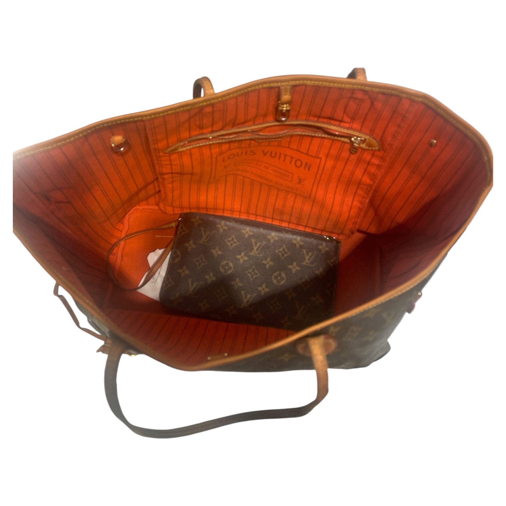LOUIS VUITTON/Tote Bag/Monogram/BRW/MM NEVERFULL ORANGE view 4