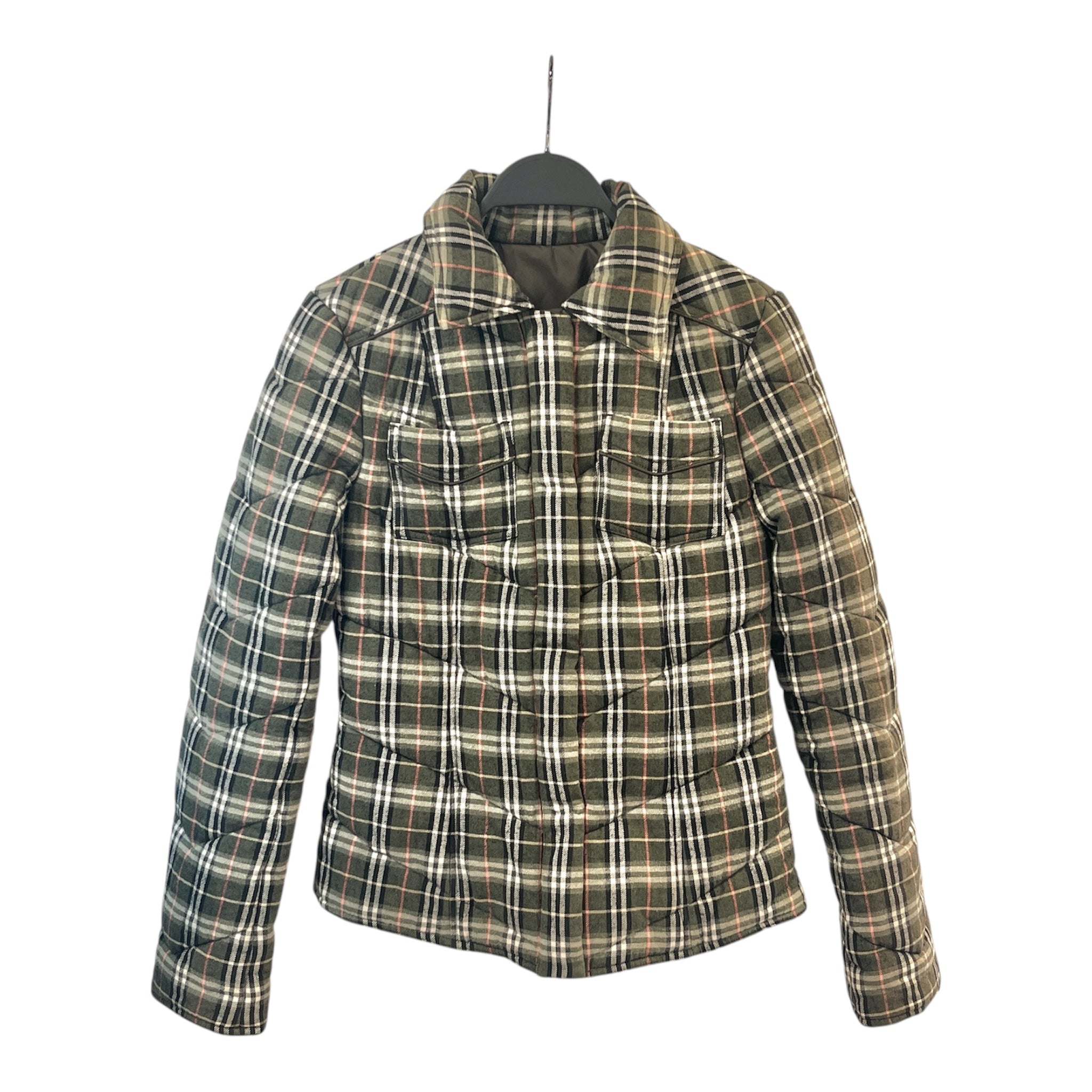 BURBERRY LONDON/Jacket/GRY/Plaid/REVERSABLE PLAID – 2nd STREET USA