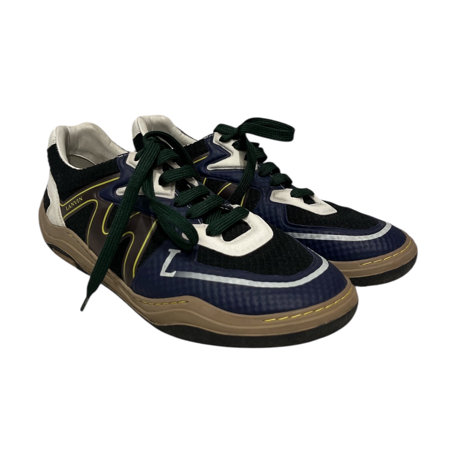 LANVIN/Low-Sneakers/US 8/Polyester/NVY/ view 1