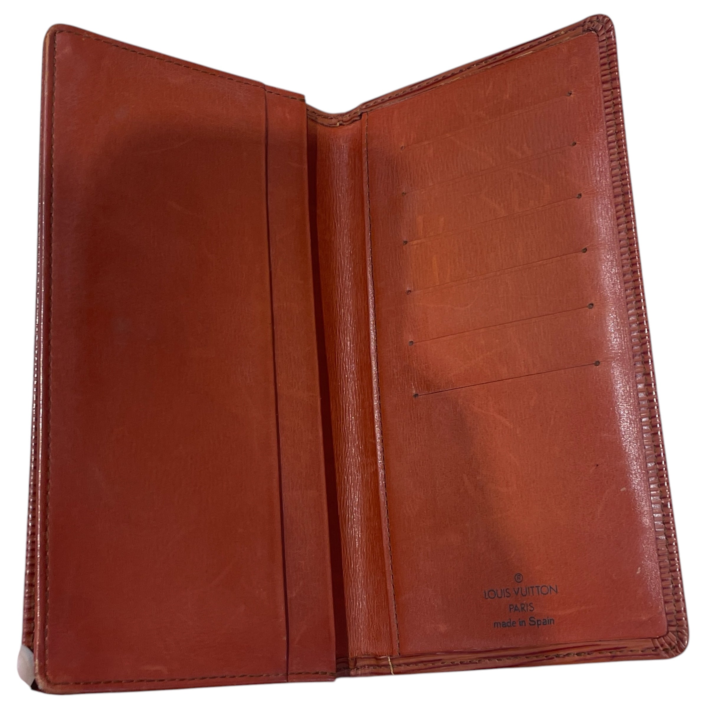 LOUIS VUITTON/Long Wallet/Stripe/Leather/ORN/L's/Epi Brazza view 3