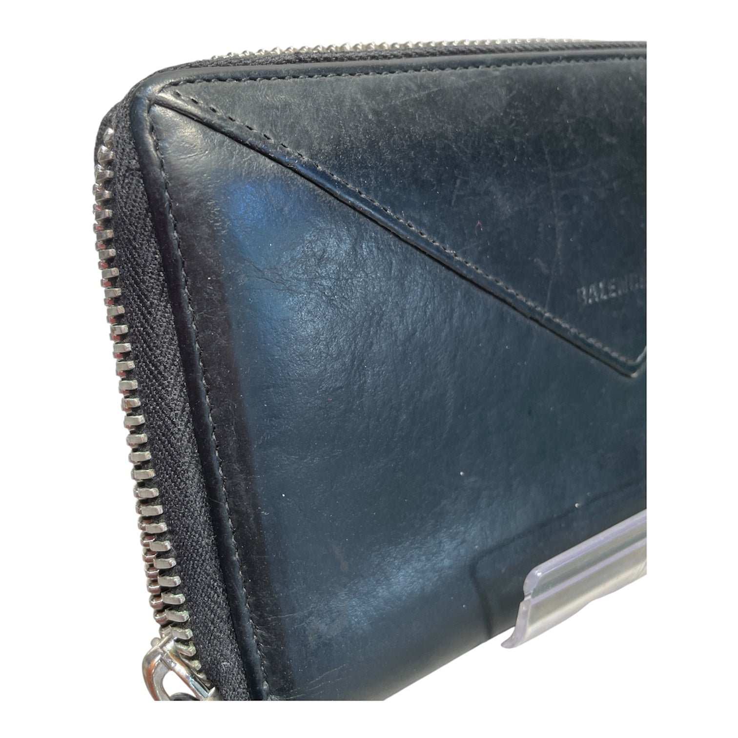 BALENCIAGA/Long Wallet/Leather/BLK/M's/ENVELOPE view 4