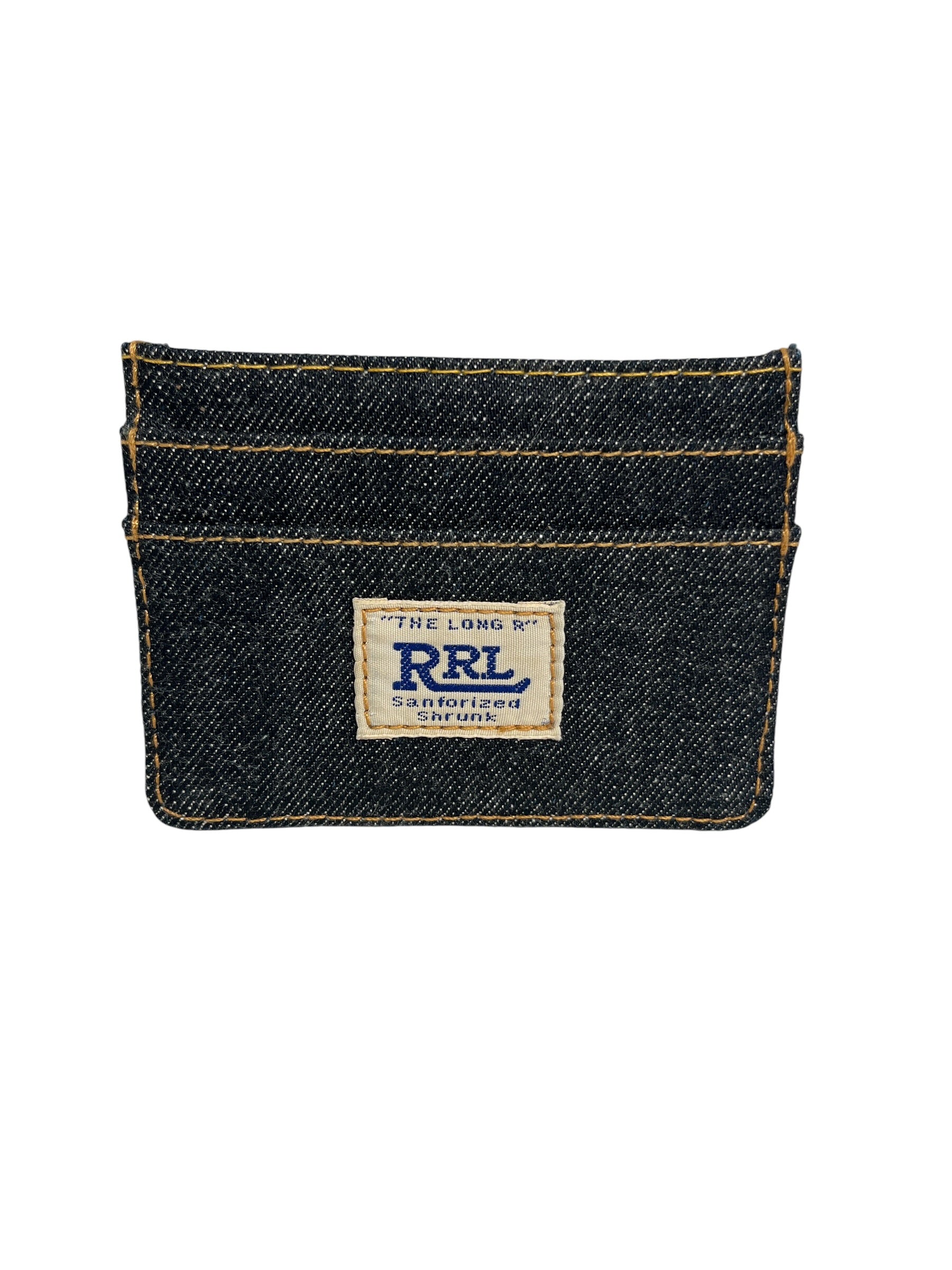RRL/Bifold Wallet/Denim/NVY/the long R view 2