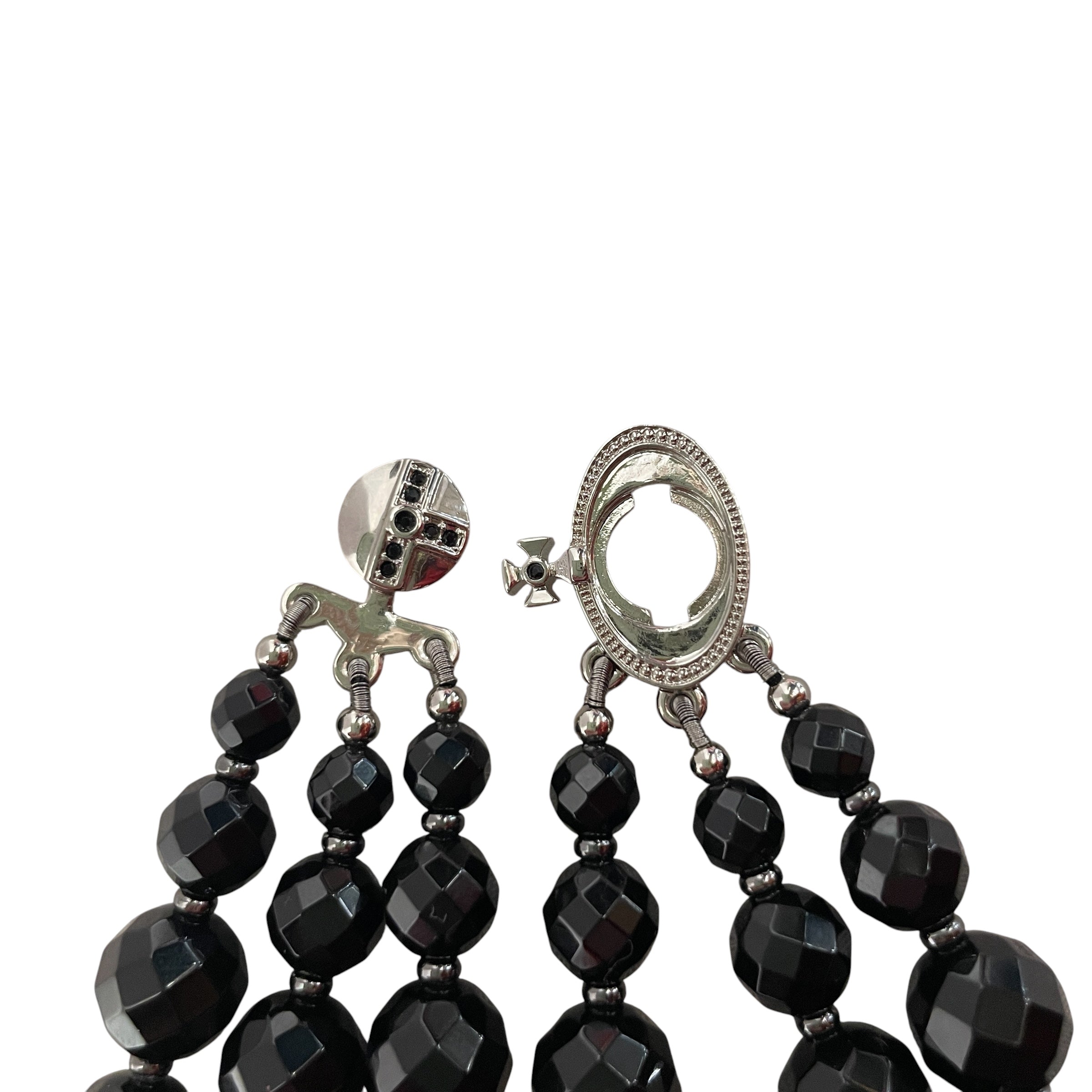 Vivienne Westwood/Necklace/BLK/L's/BLACK THREE ROPE view 3