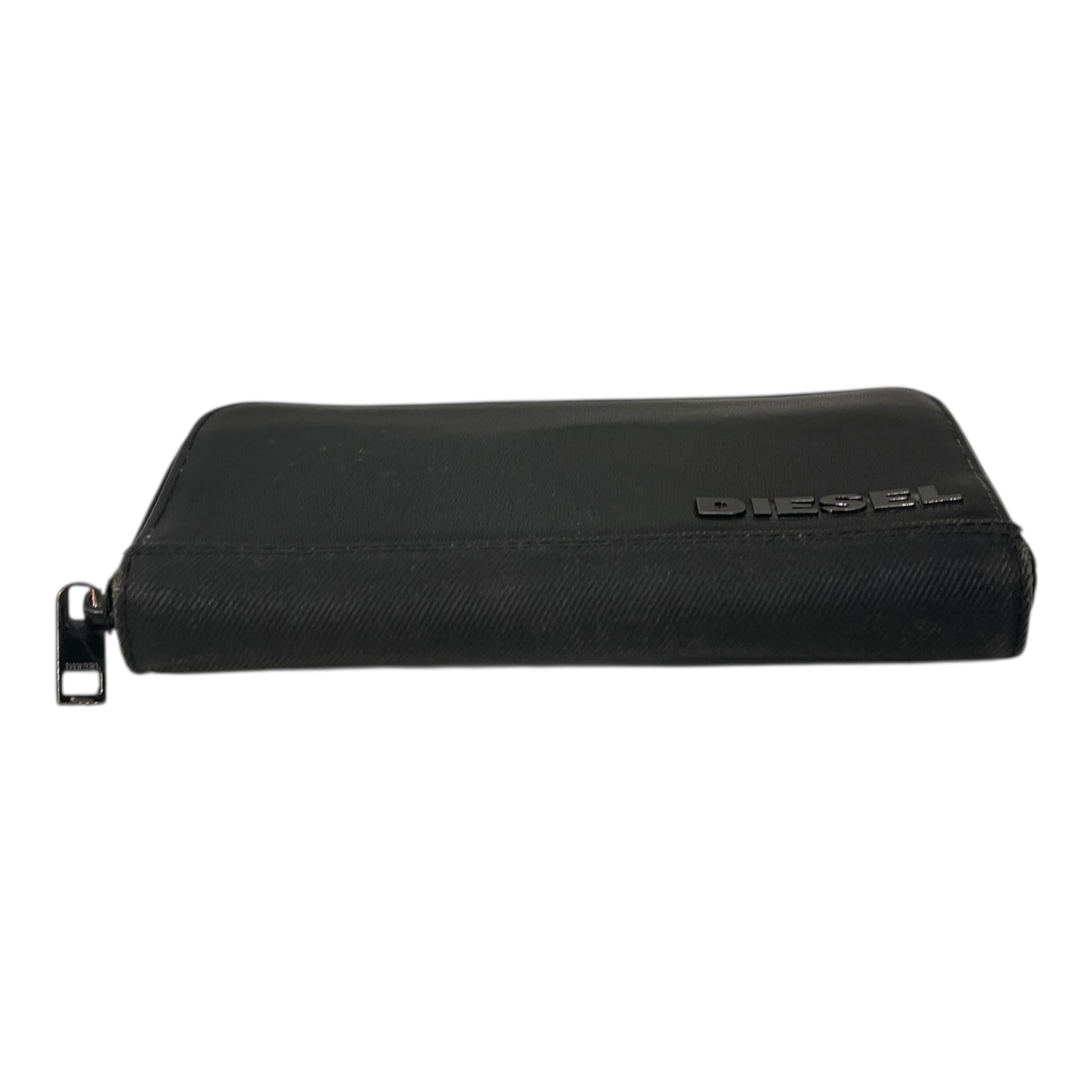 DIESEL/Long Wallet/Leather/BLK/ZIP WALLET view 3