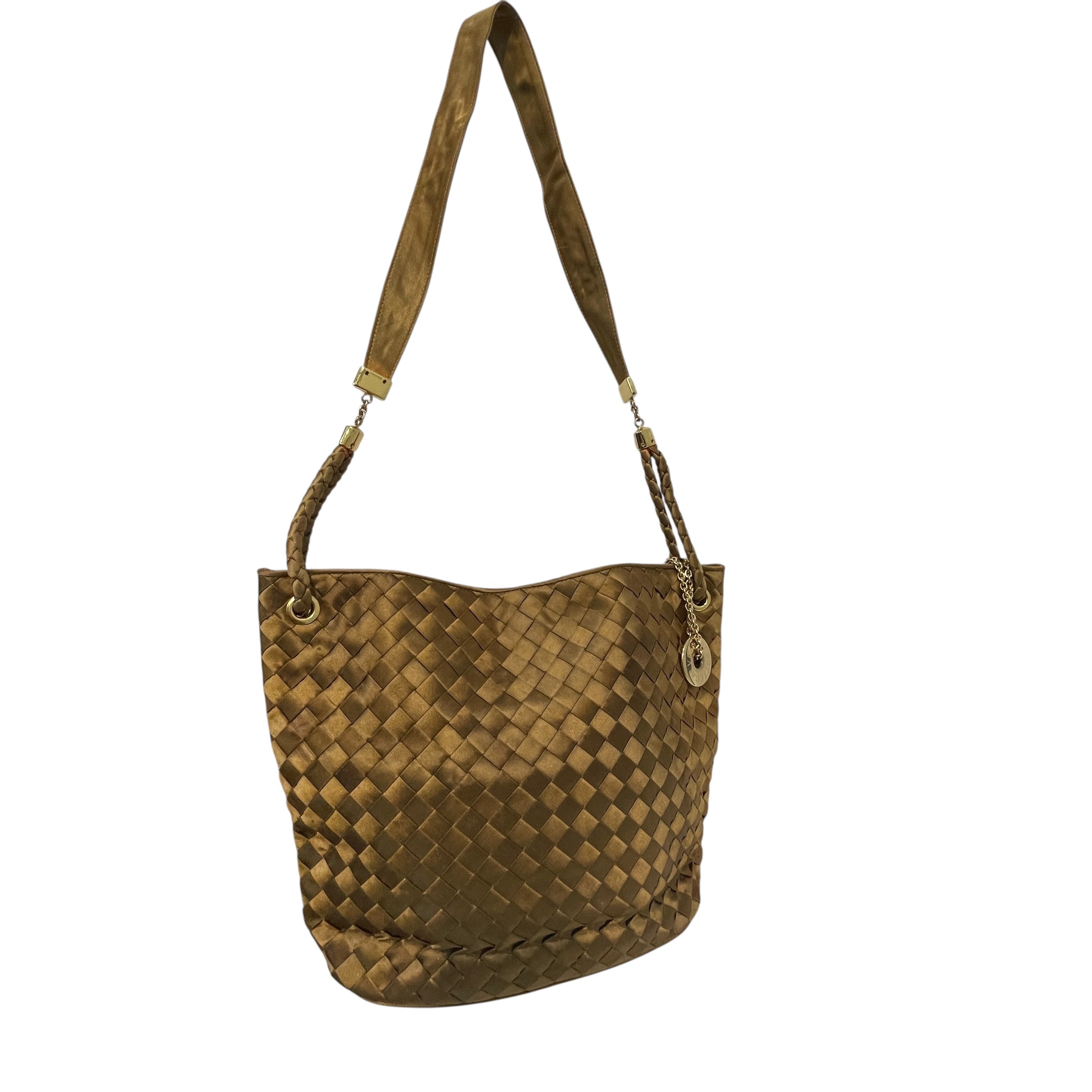 BOTTEGA VENETA/Tote Bag/Nylon/GLD/Gold Weave Tote view 2