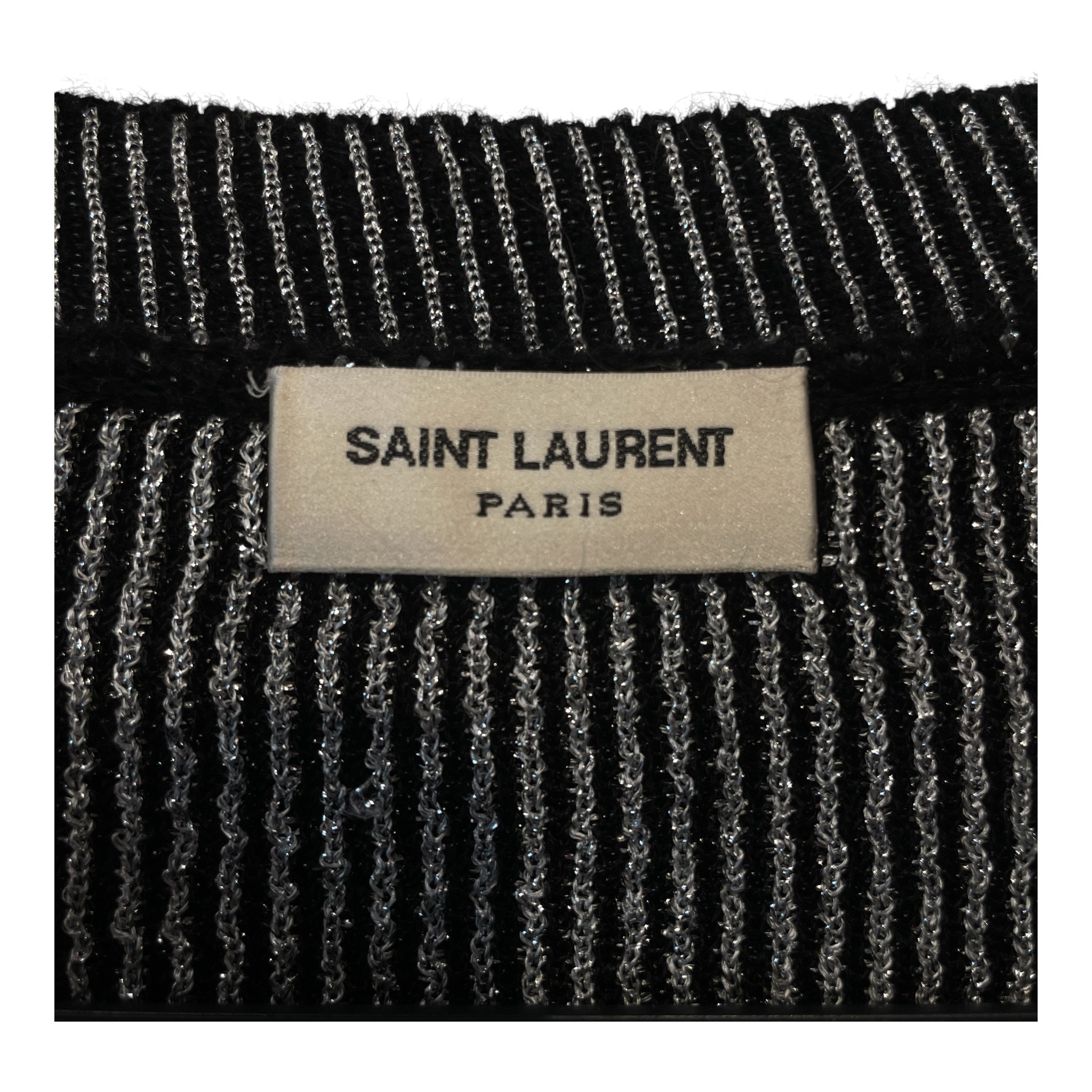 SAINT LAURENT/Sweater/XS/Mohair/BLK/"HANDSOME" SWEATER view 3
