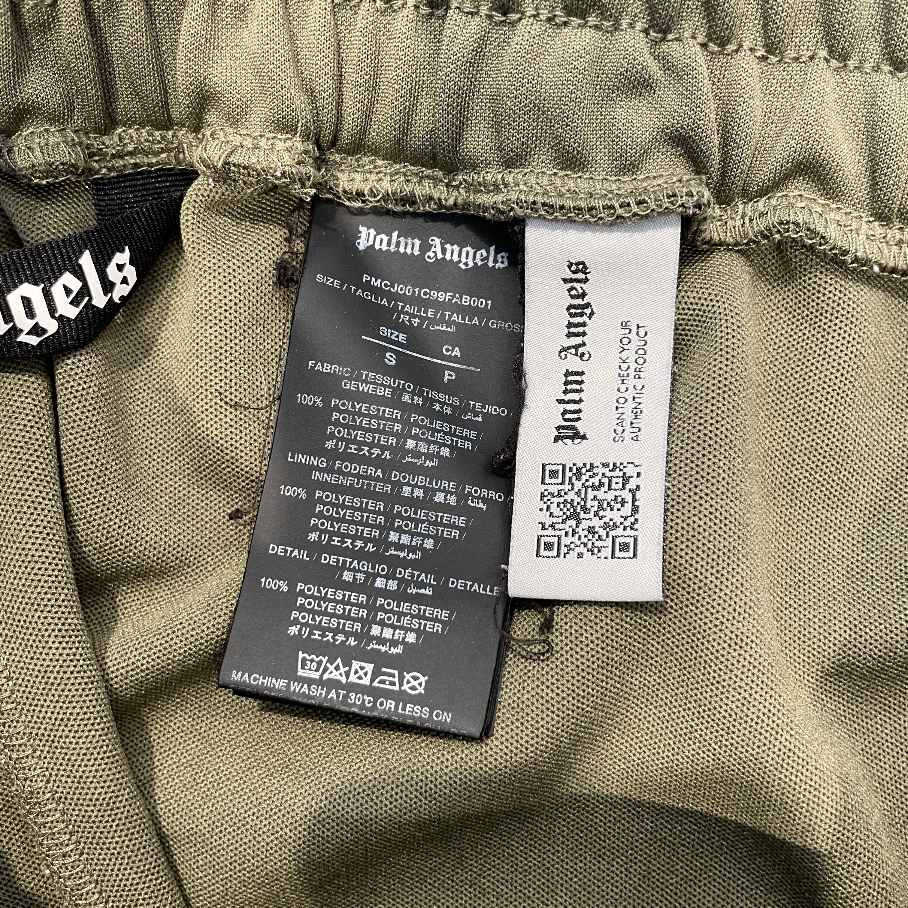 Palm Angels/Straight Pants/S/Cotton/GRN/PALM ANGELS TRACK PANTS view 3