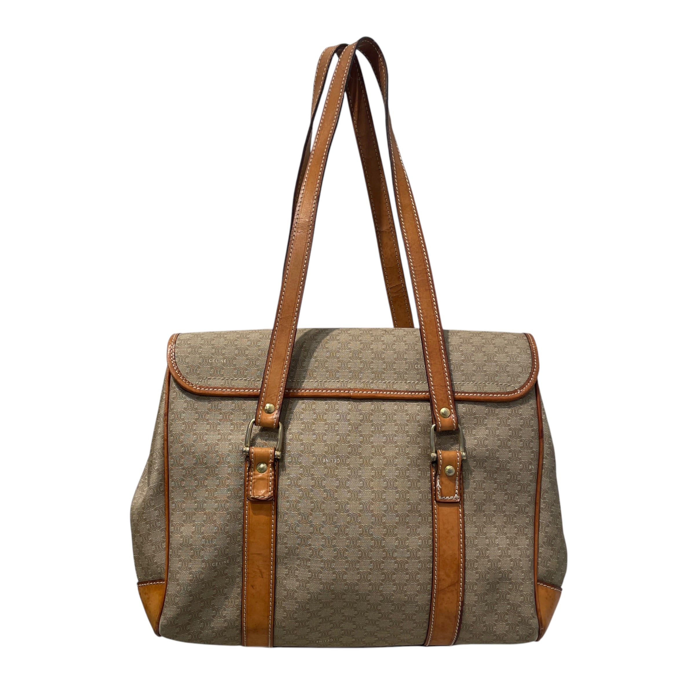 CELINE/Hand Bag/Monogram/Leather/BRW/Brown Hand Bag view 2